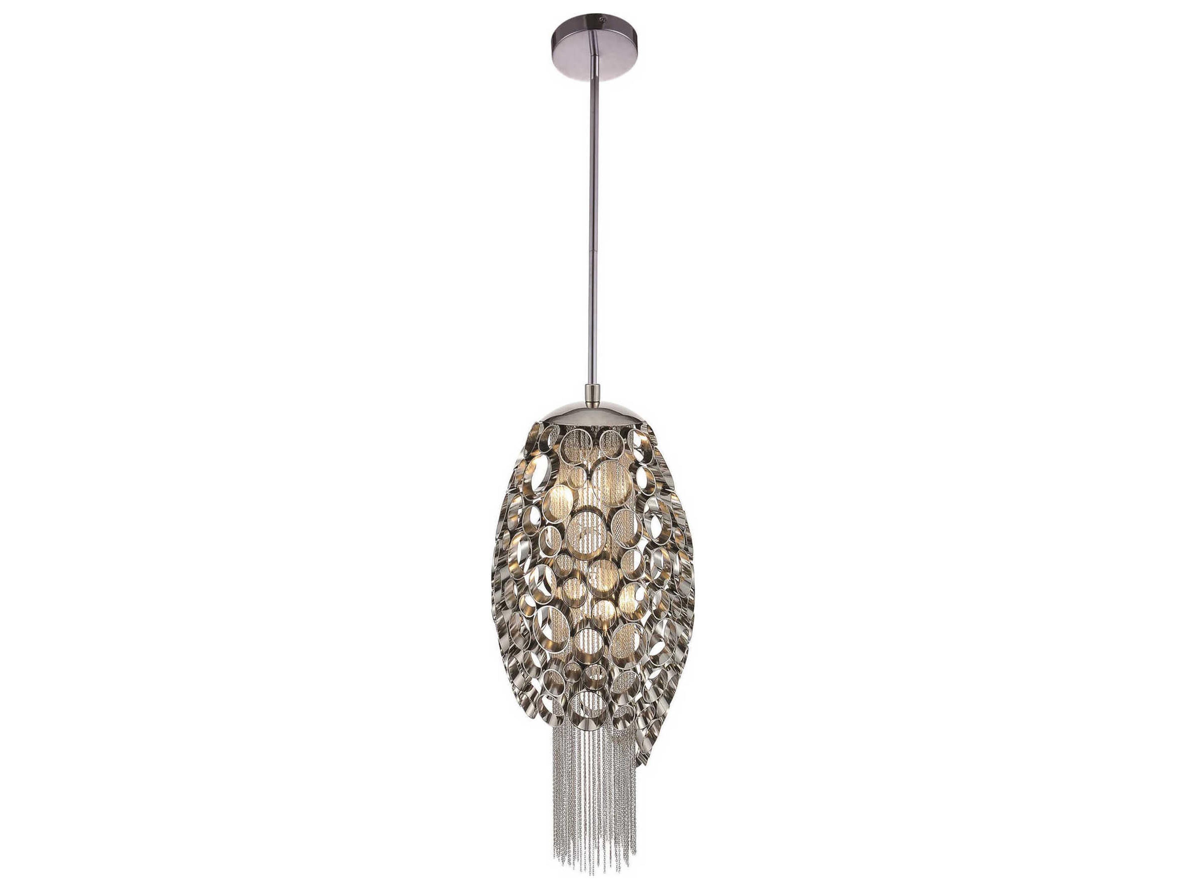 Victoria 2-Light Chrome Mini Pendant