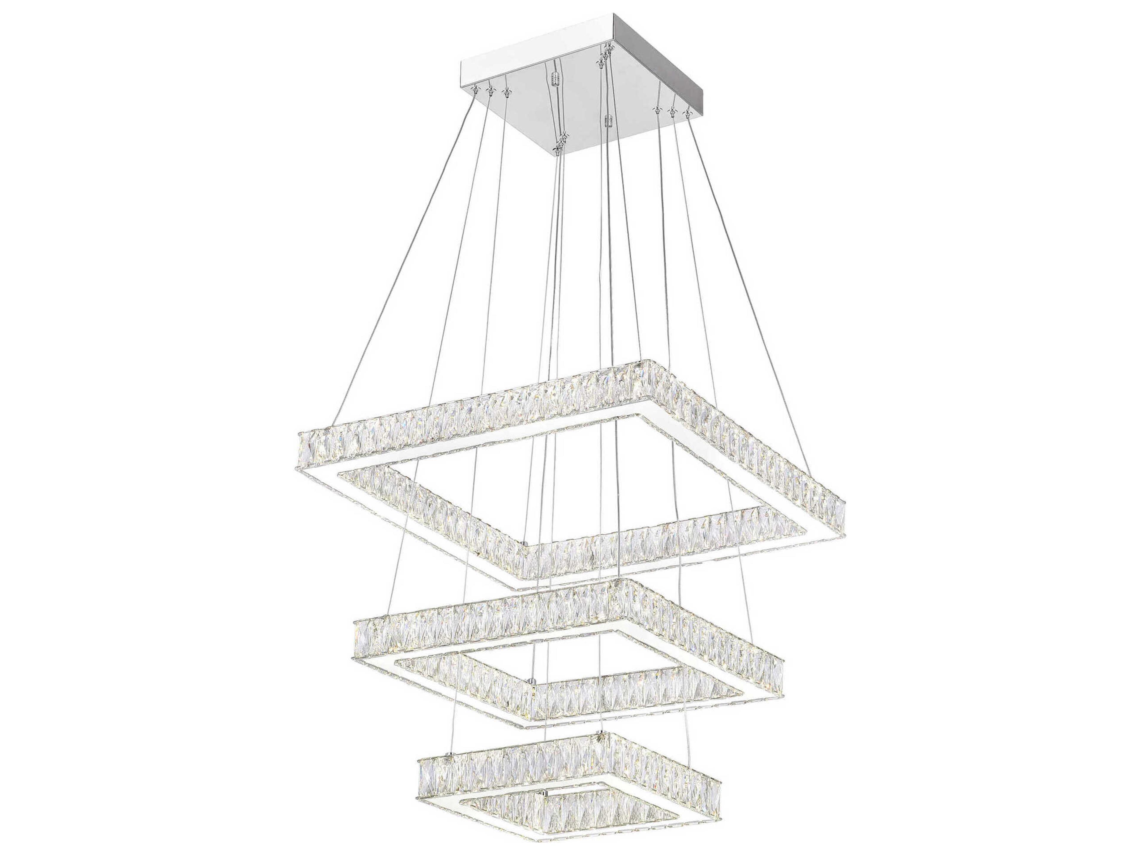 Florence Stainless Steel Round Tiered Pendant