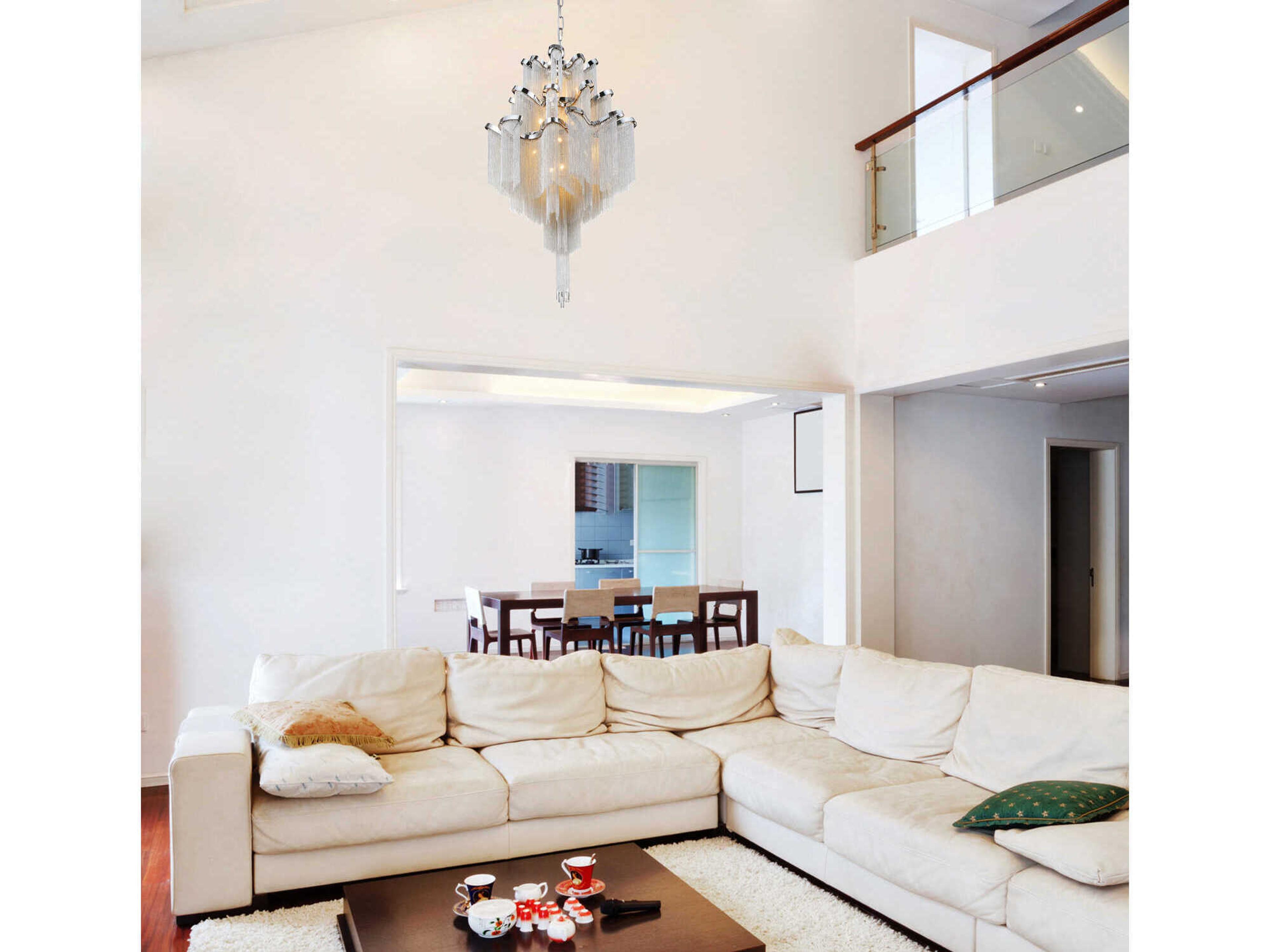 CWI Lighting Daisy 17-Light Chrome Chandelier