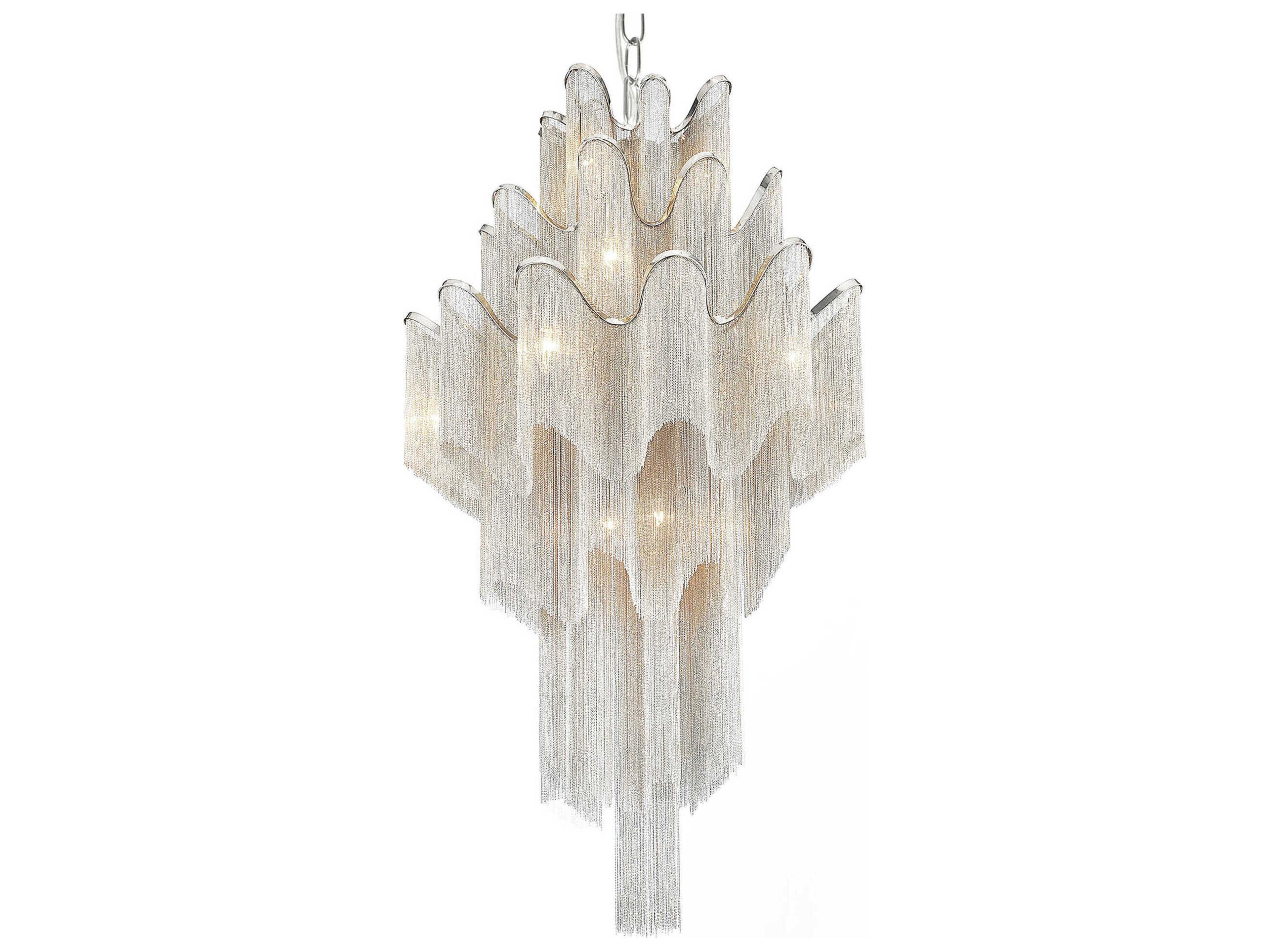 CWI Lighting Daisy 17-Light Chrome Chandelier