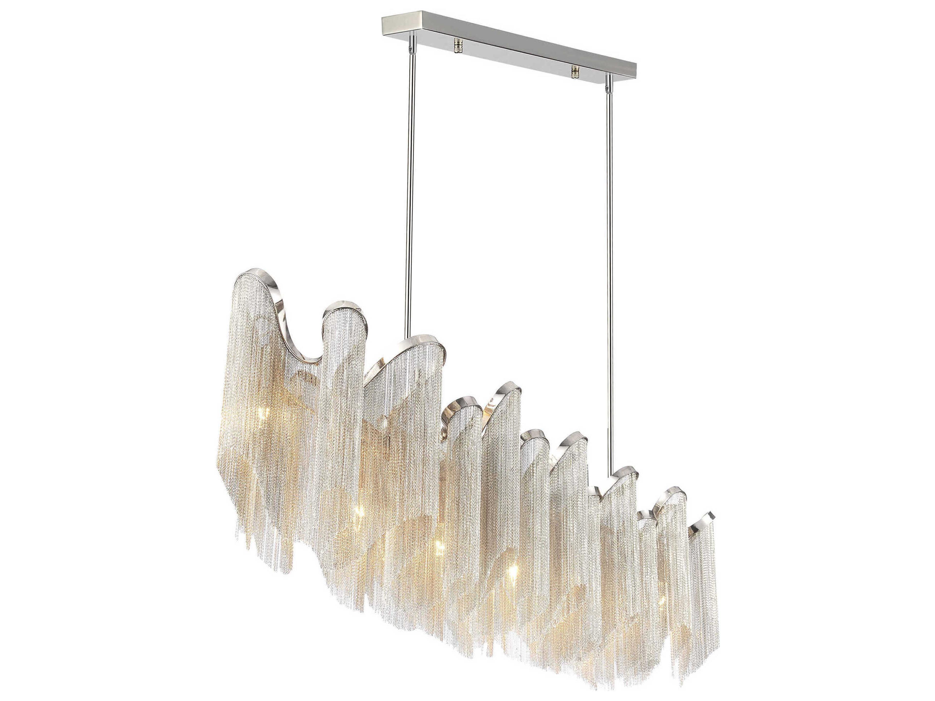 CWI Lighting Daisy 13-Light Chrome Island Pendant