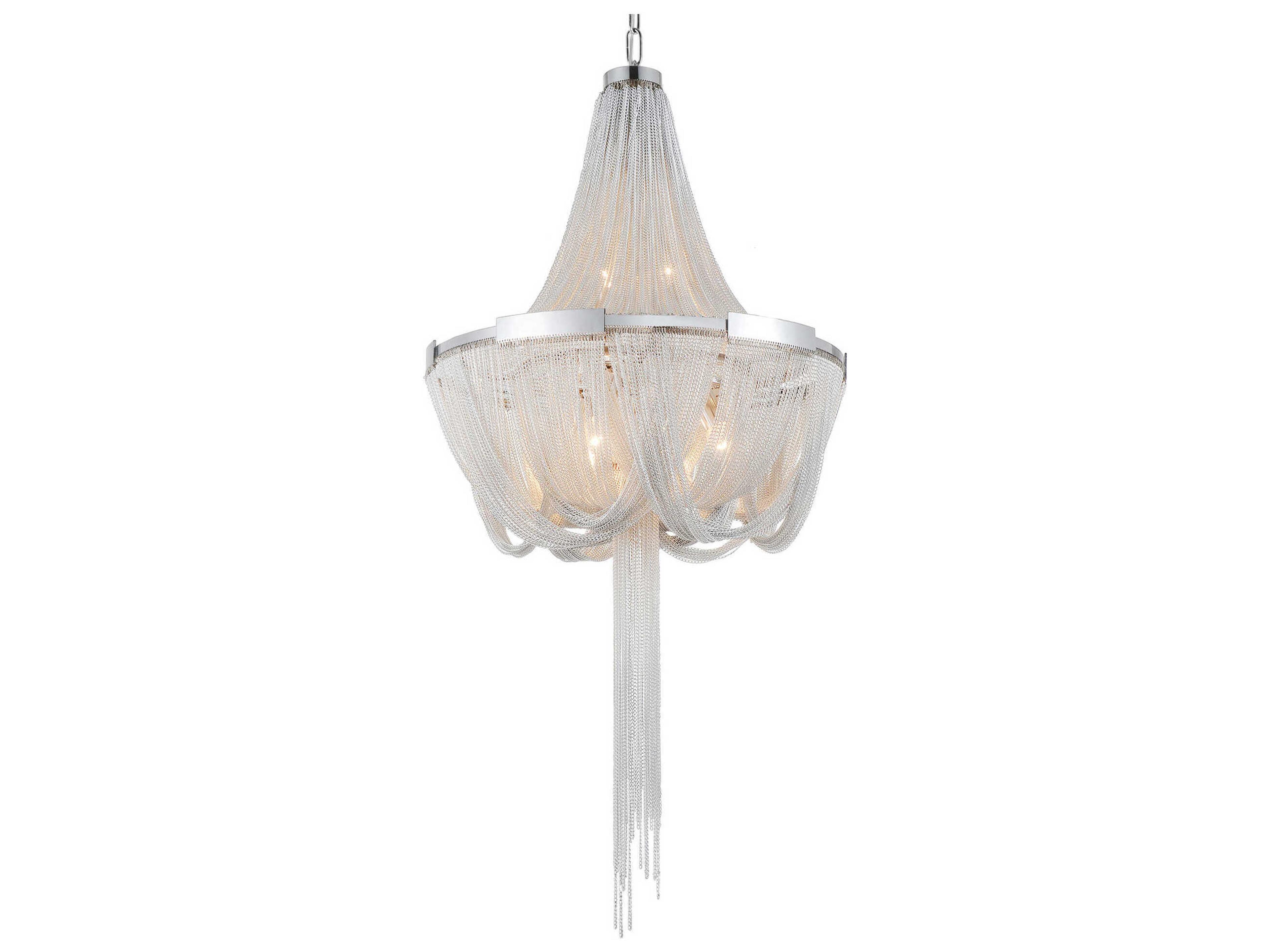 CWI Lighting Enchanted 6-Light Chrome Chandelier