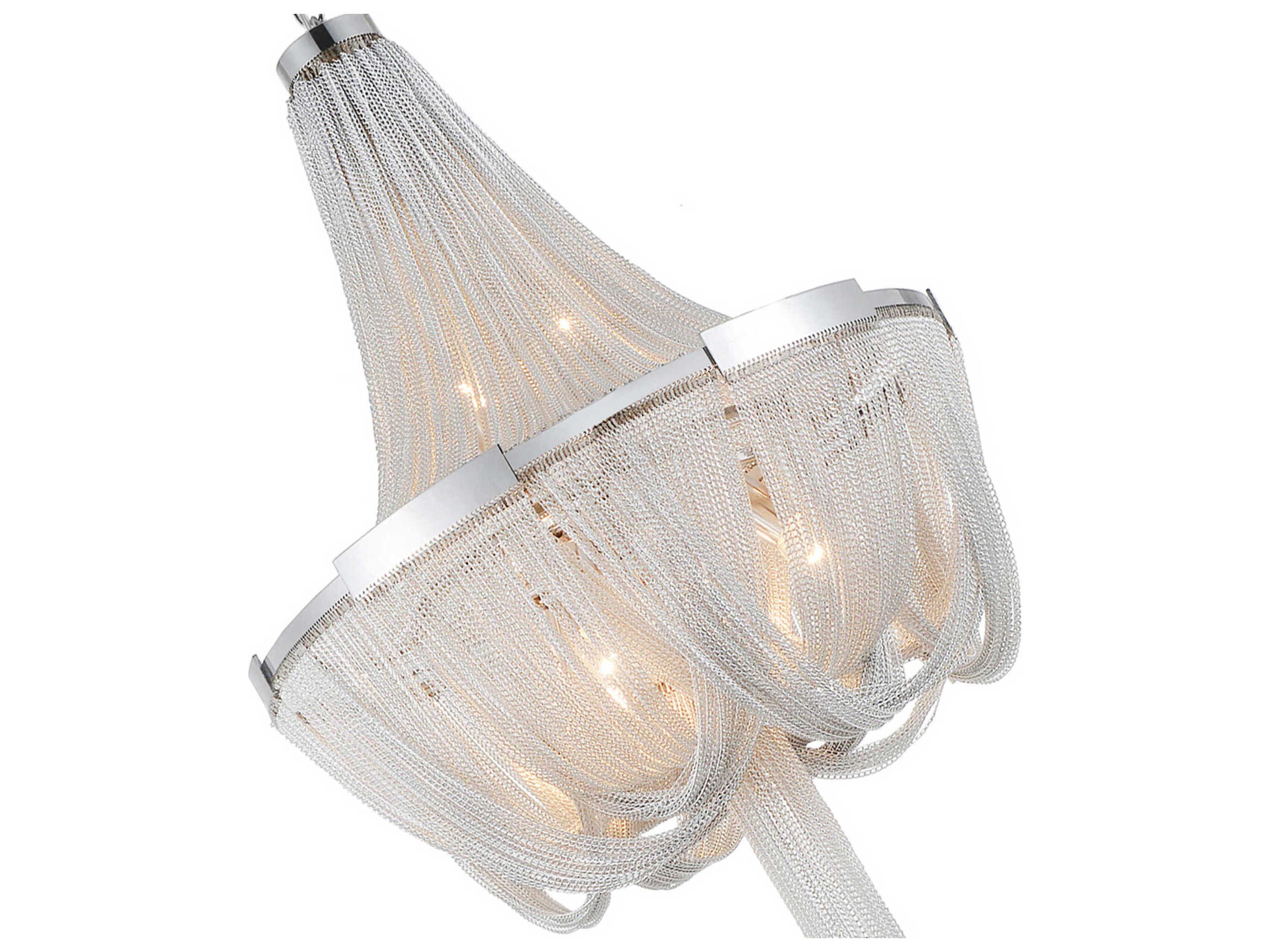 CWI Lighting Enchanted 6-Light Chrome Chandelier