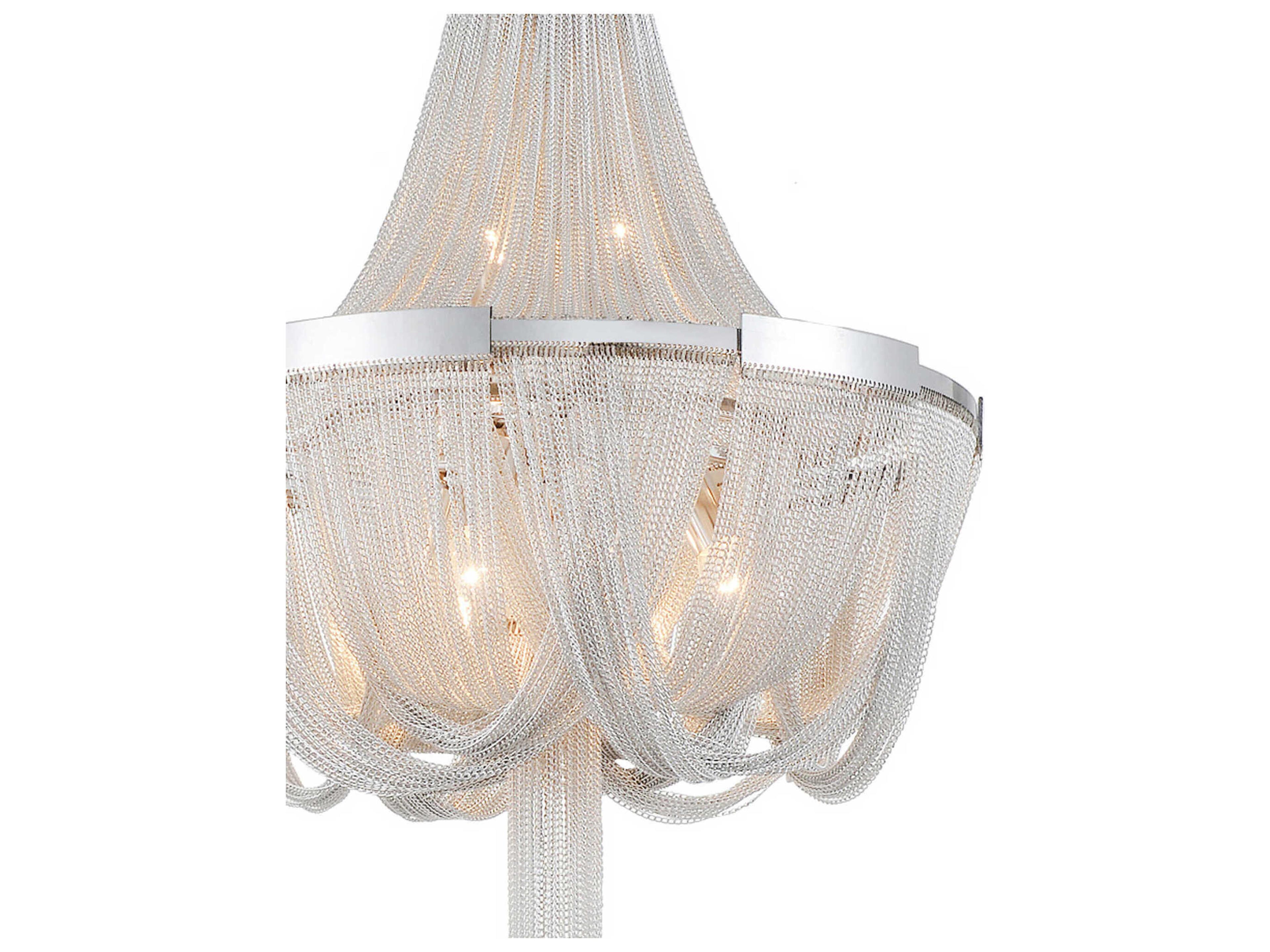 CWI Lighting Enchanted 6-Light Chrome Chandelier