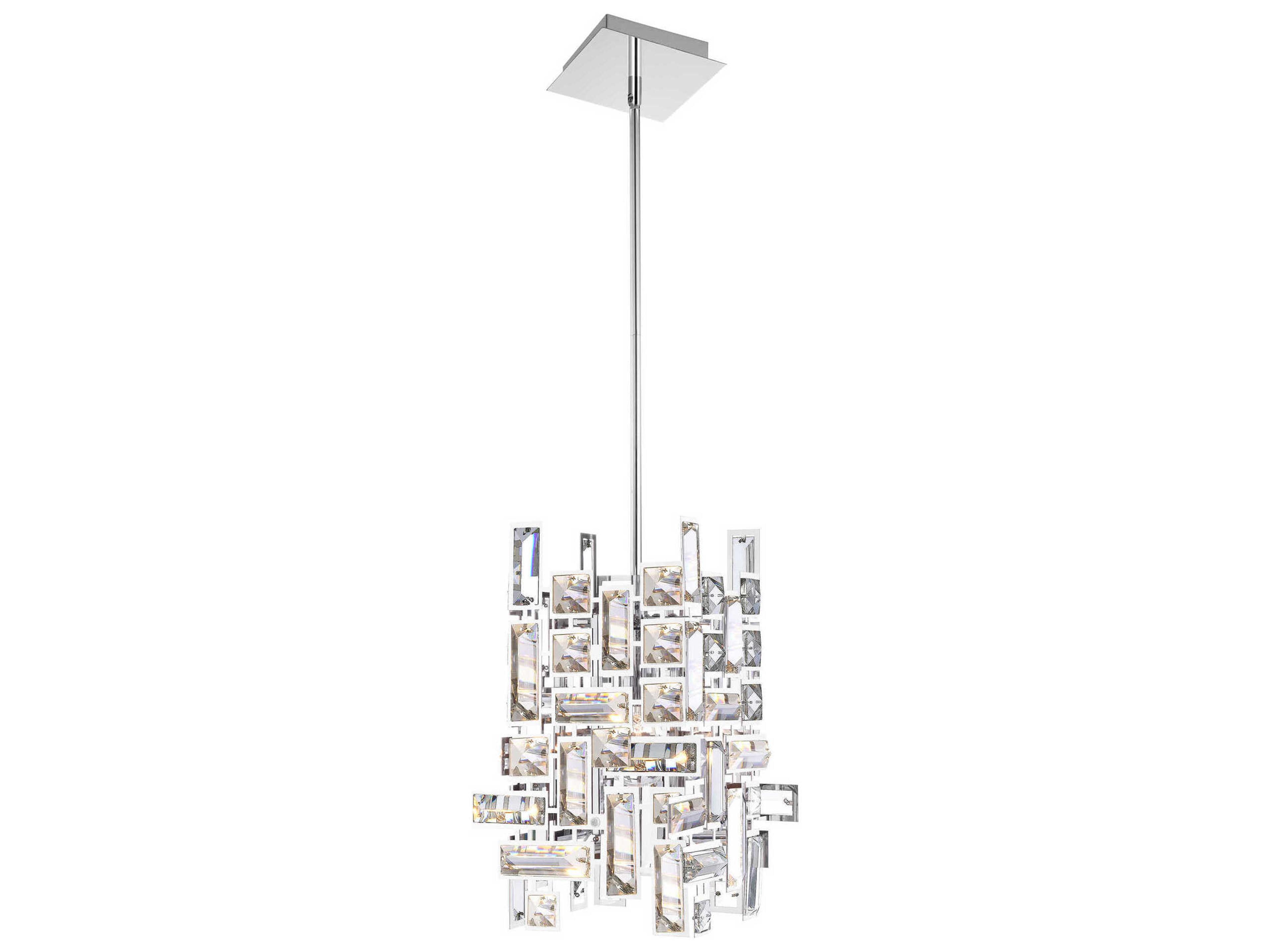 Arley 1-Light Chrome Geometric Mini Pendant