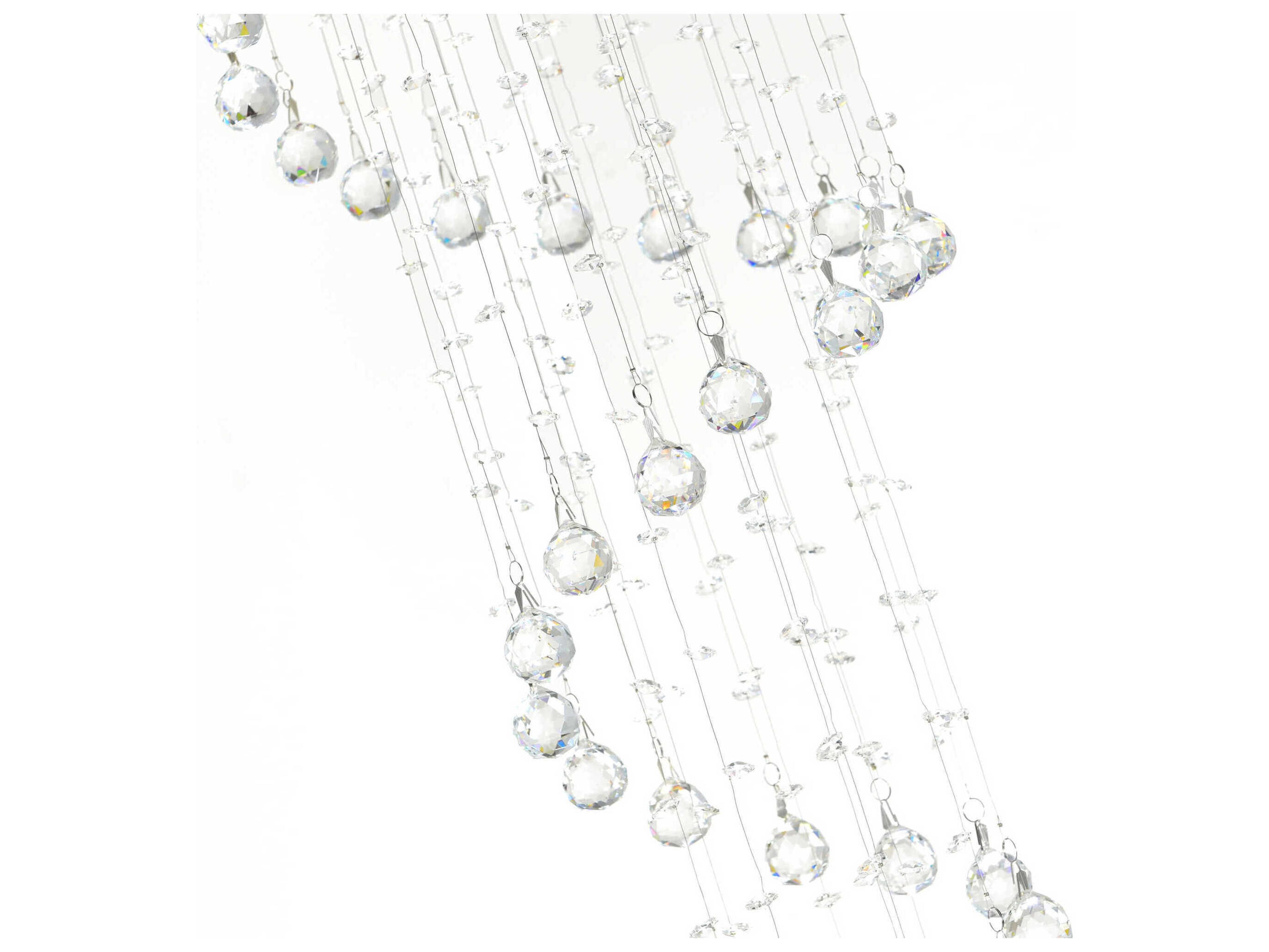 CWI Lighting Spiral 5-Light Chrome Flush Mount