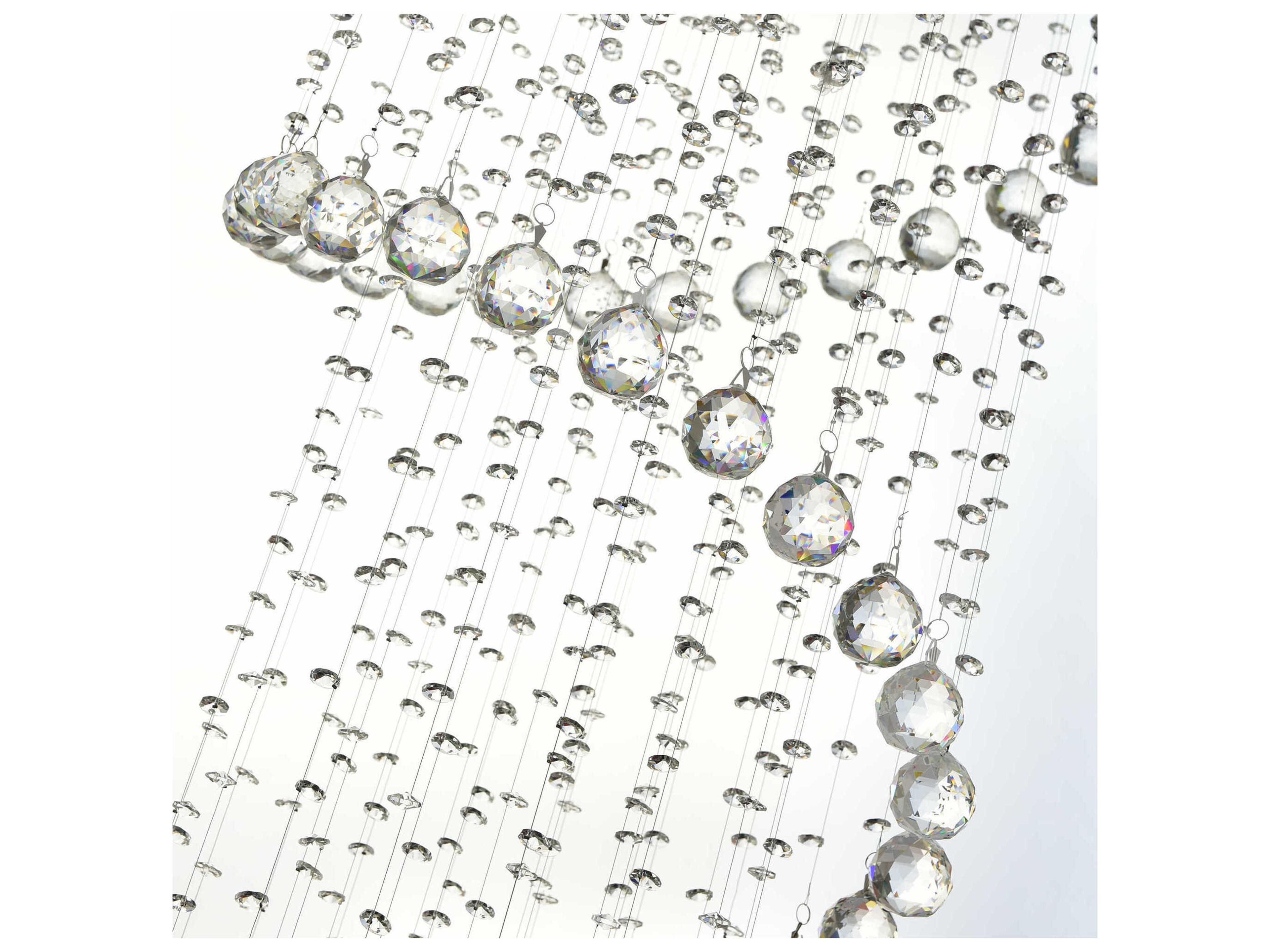 CWI Lighting Spiral 12-Light Chrome Flush Mount