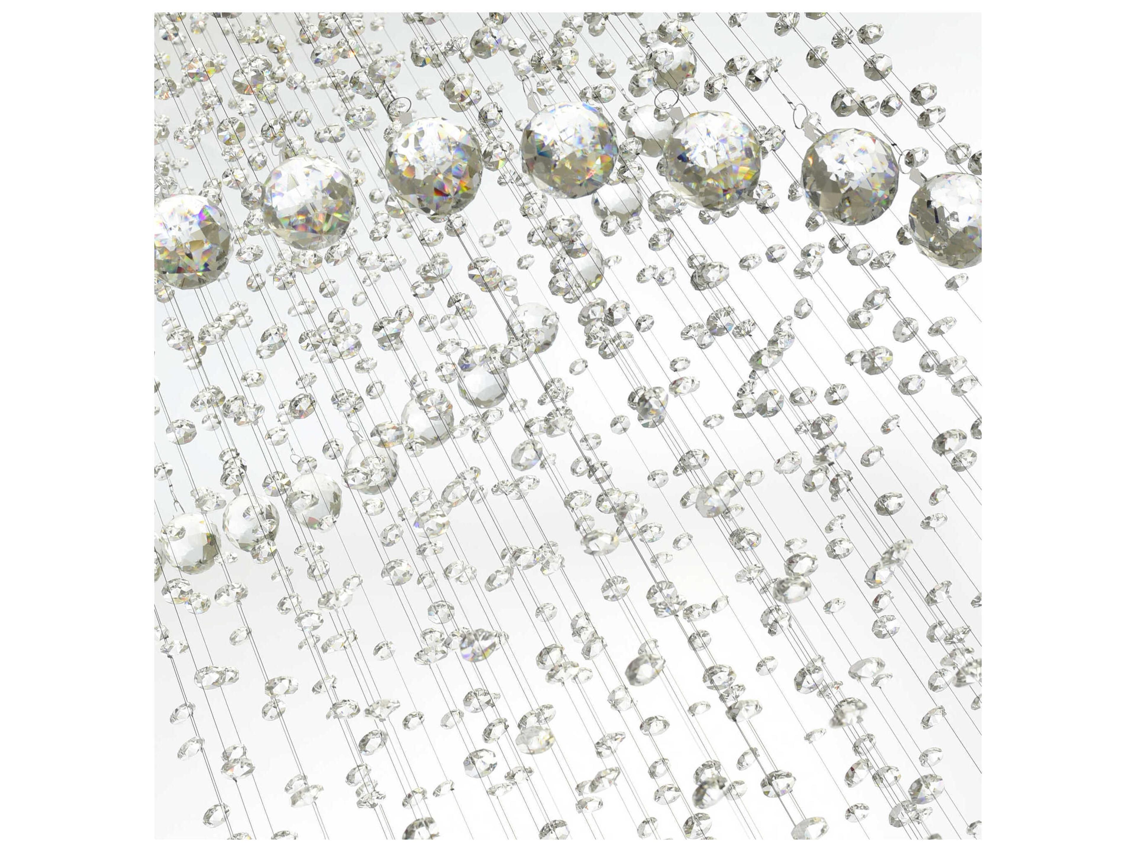 CWI Lighting Spiral 12-Light Chrome Flush Mount