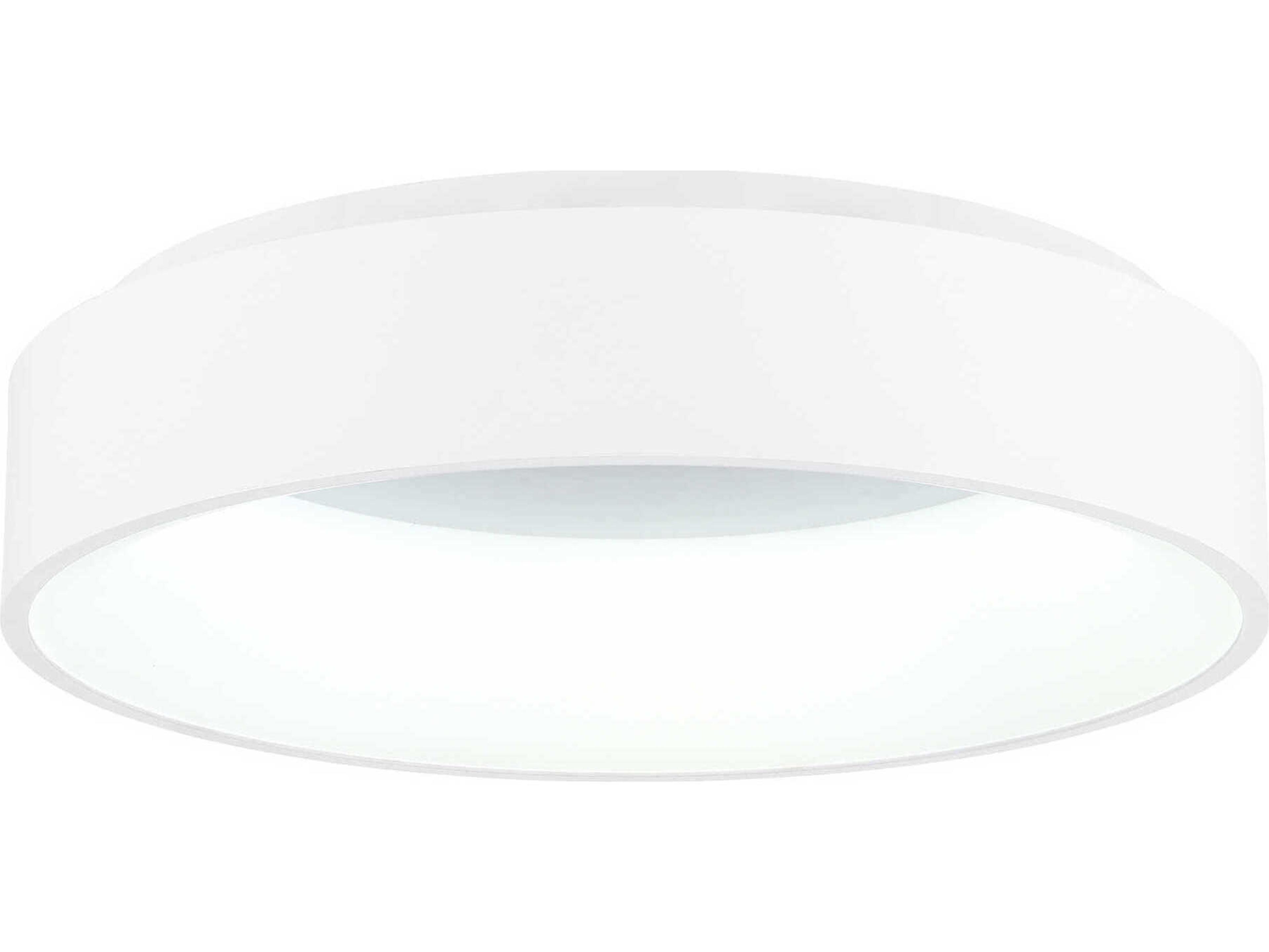 Arenal White Round Flush Mount