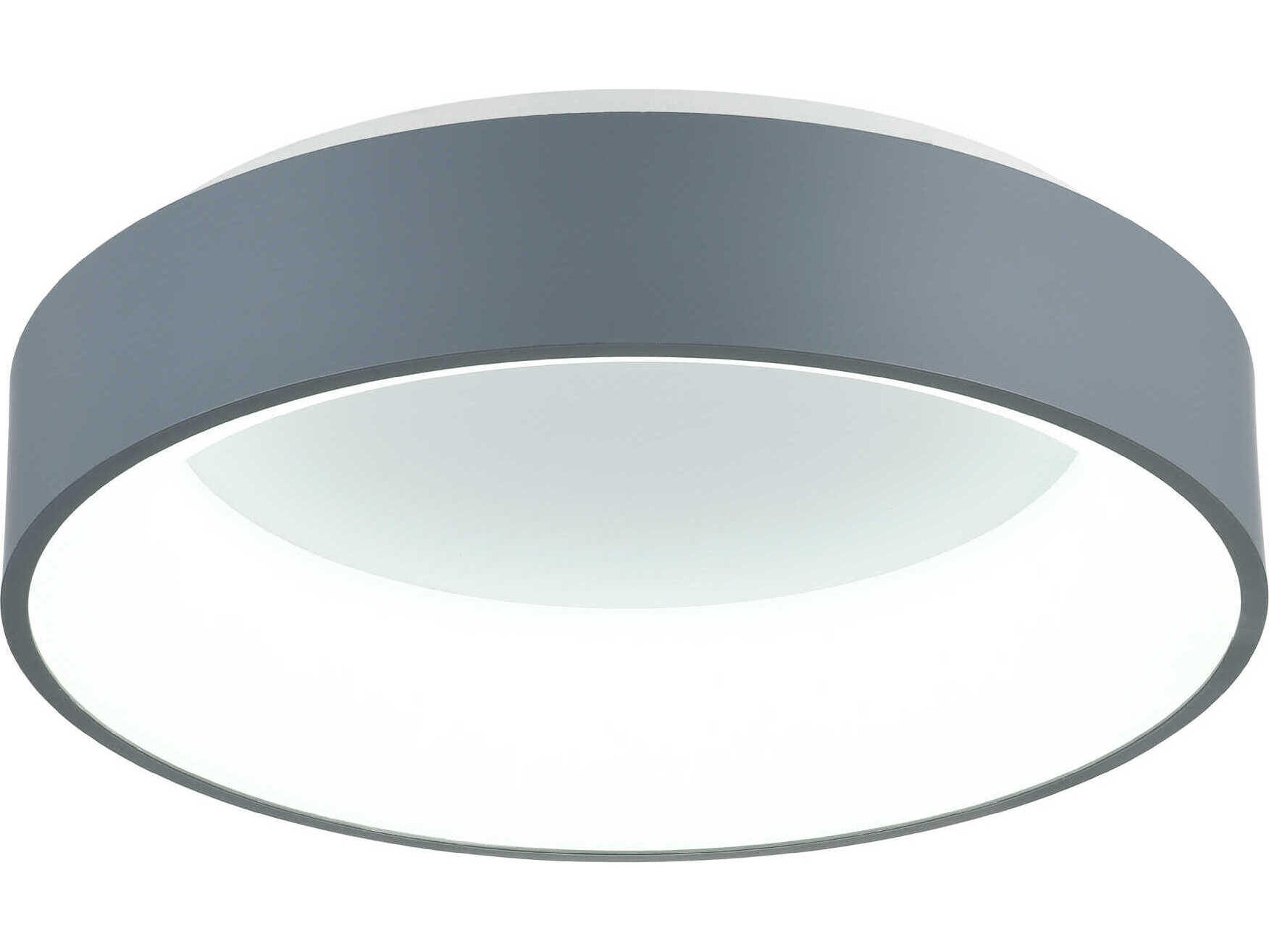 CWI Lighting Arenal Gray Round Flush Mount