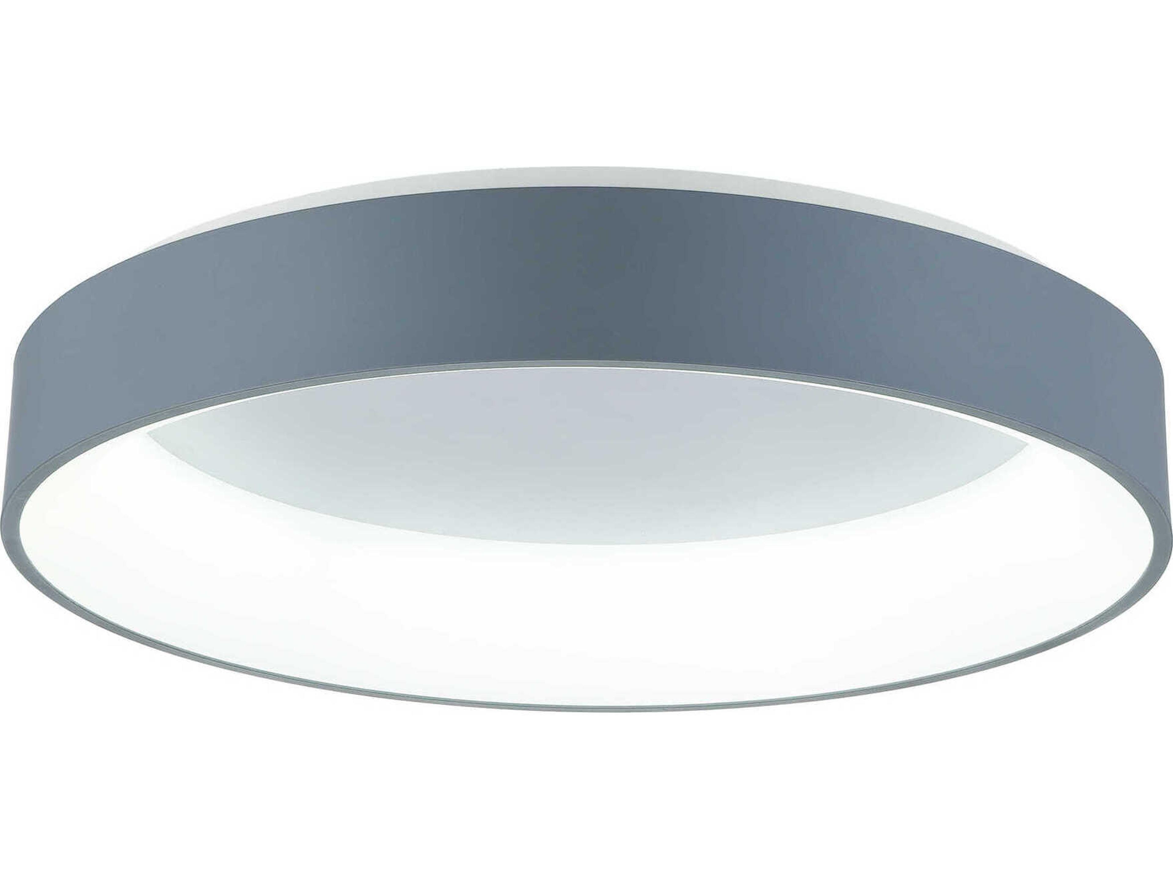 Arenal Gray Round Flush Mount