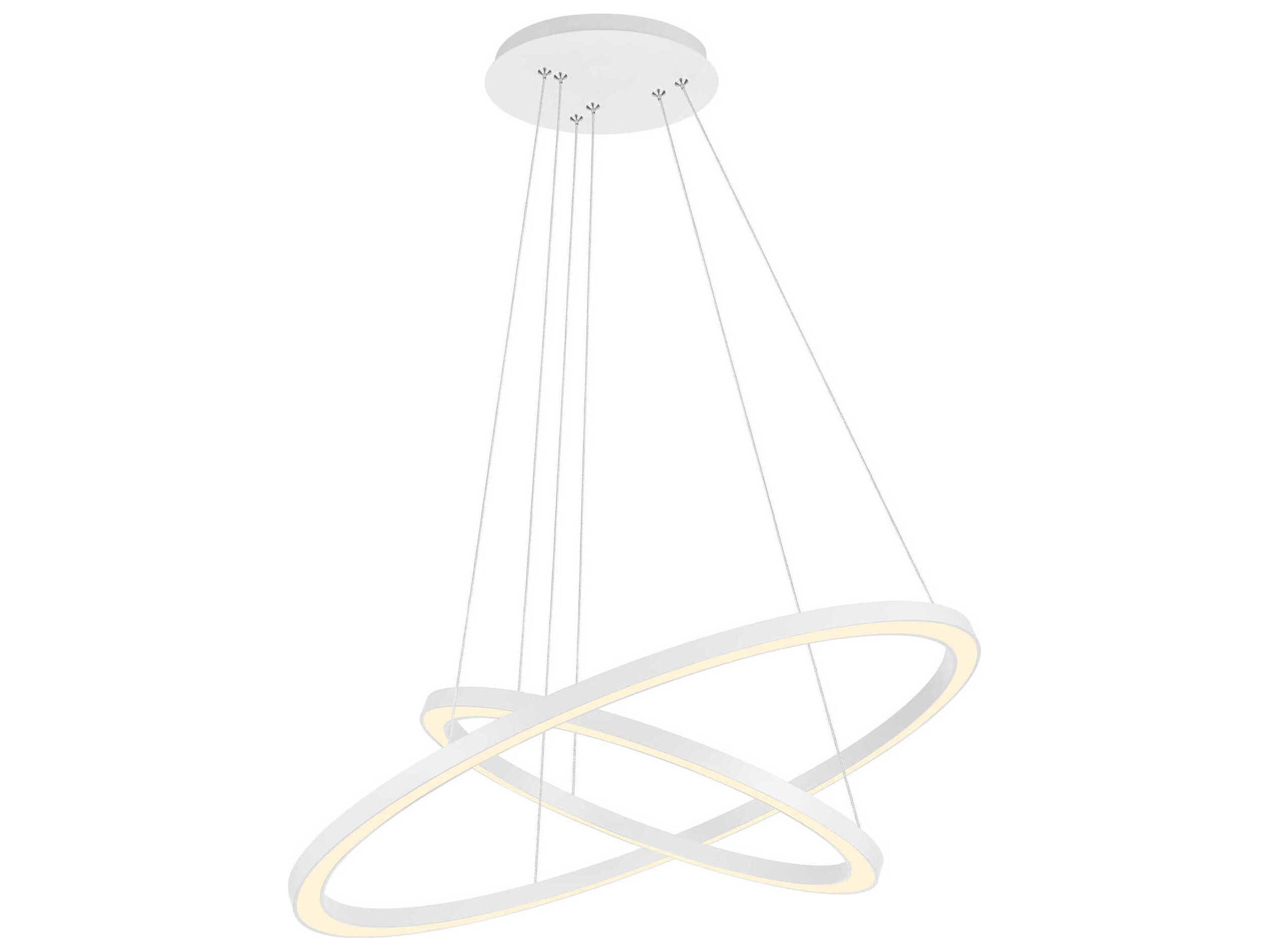 CWI Lighting Chalice White Round Tiered Pendant