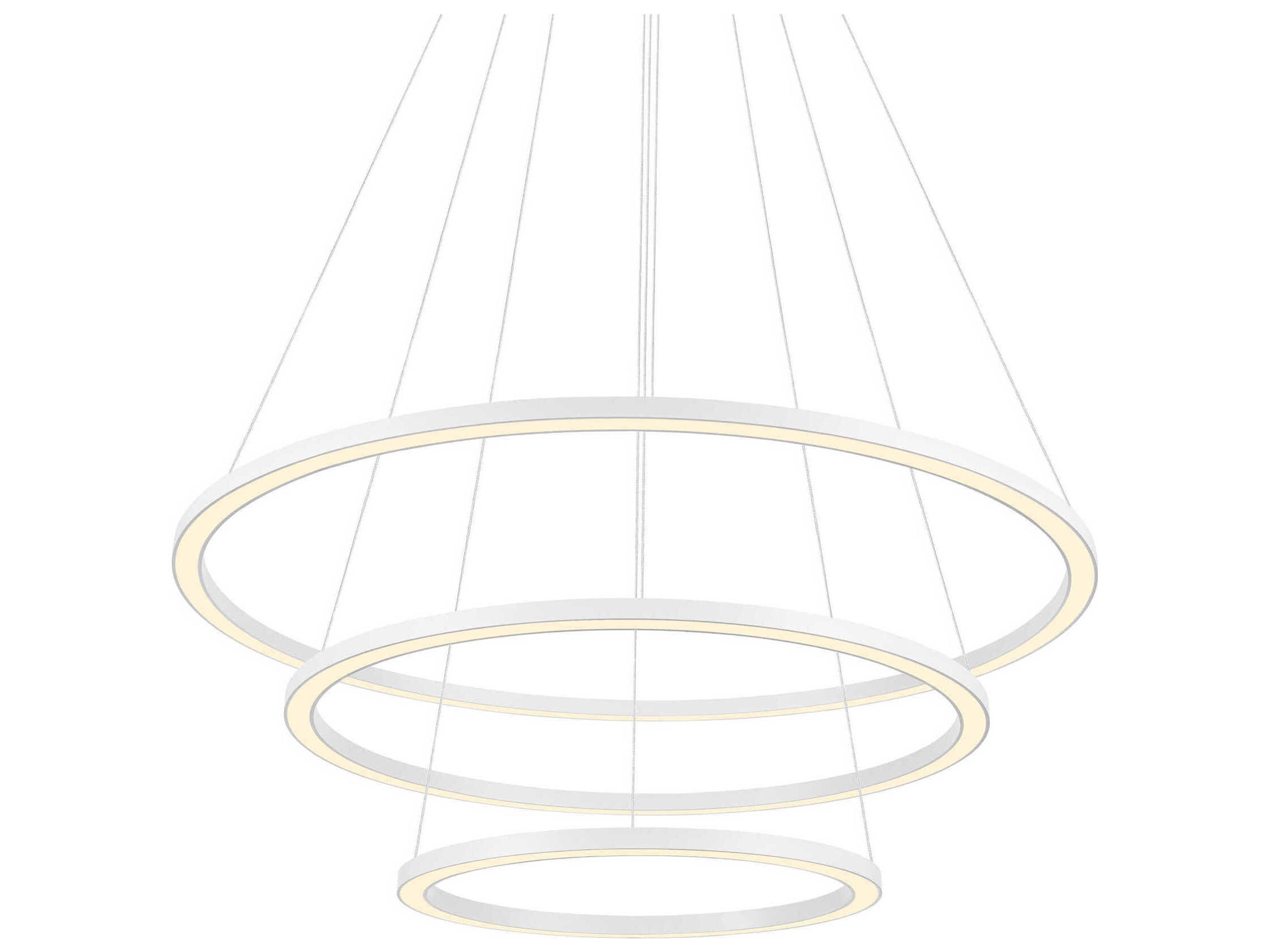 CWI Lighting Chalice White Round Tiered Pendant