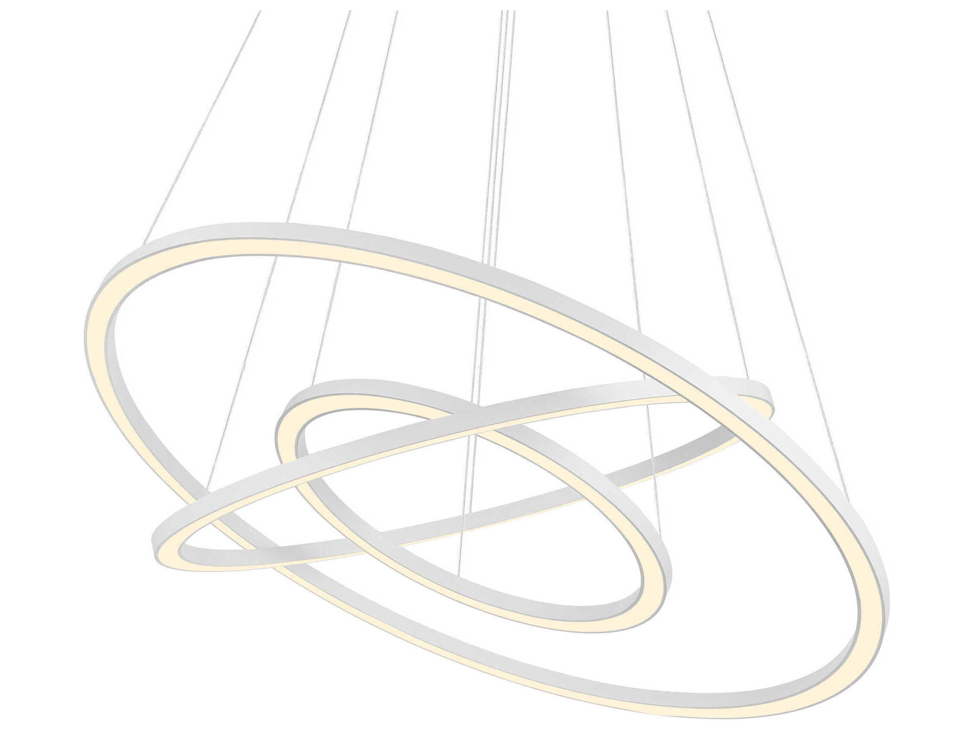 CWI Lighting Chalice White Round Tiered Pendant