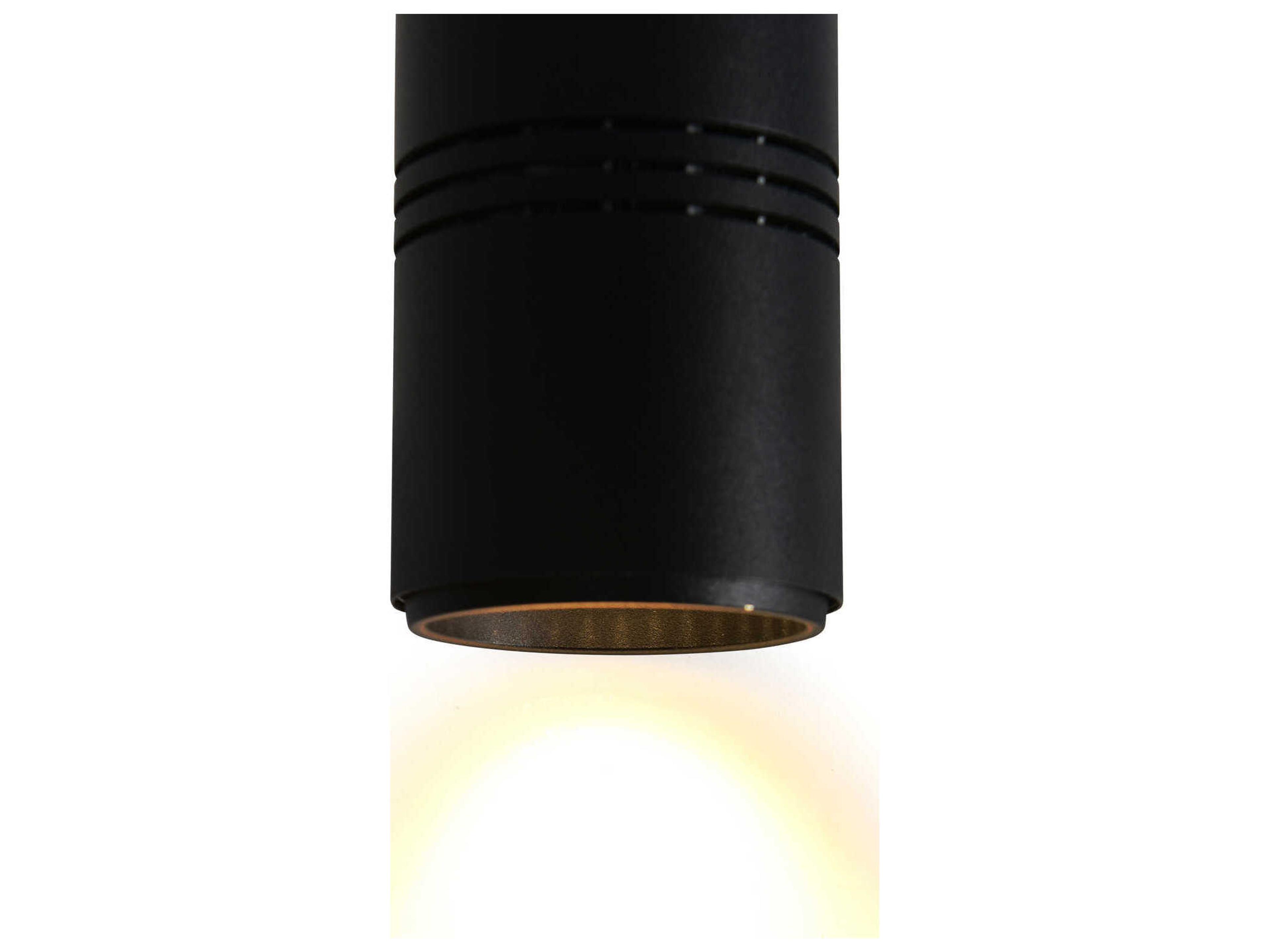 CWI Lighting Stowe Sand Black Cylinder Mini Pendant