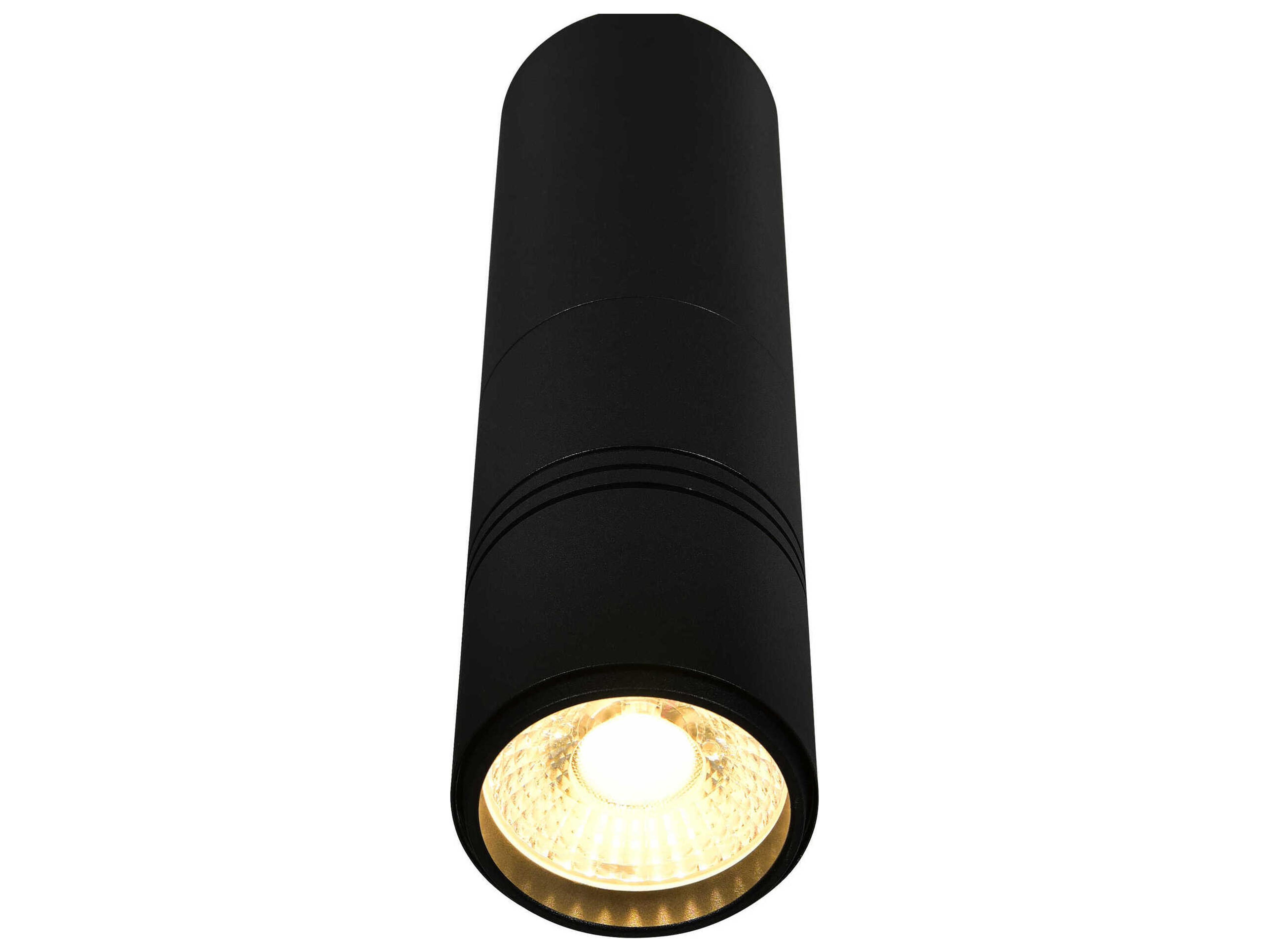 CWI Lighting Stowe Sand Black Cylinder Mini Pendant