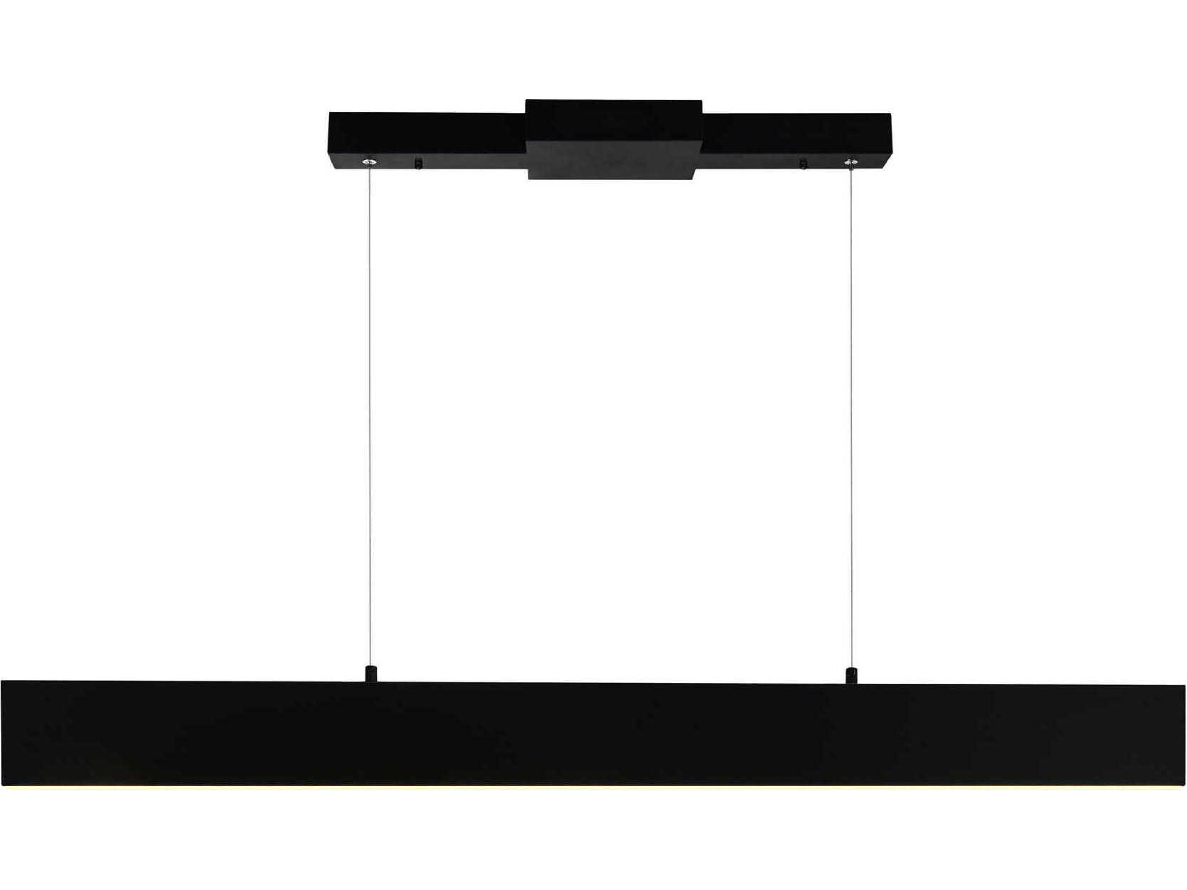 Krista Linear Chandelier in Satin Black