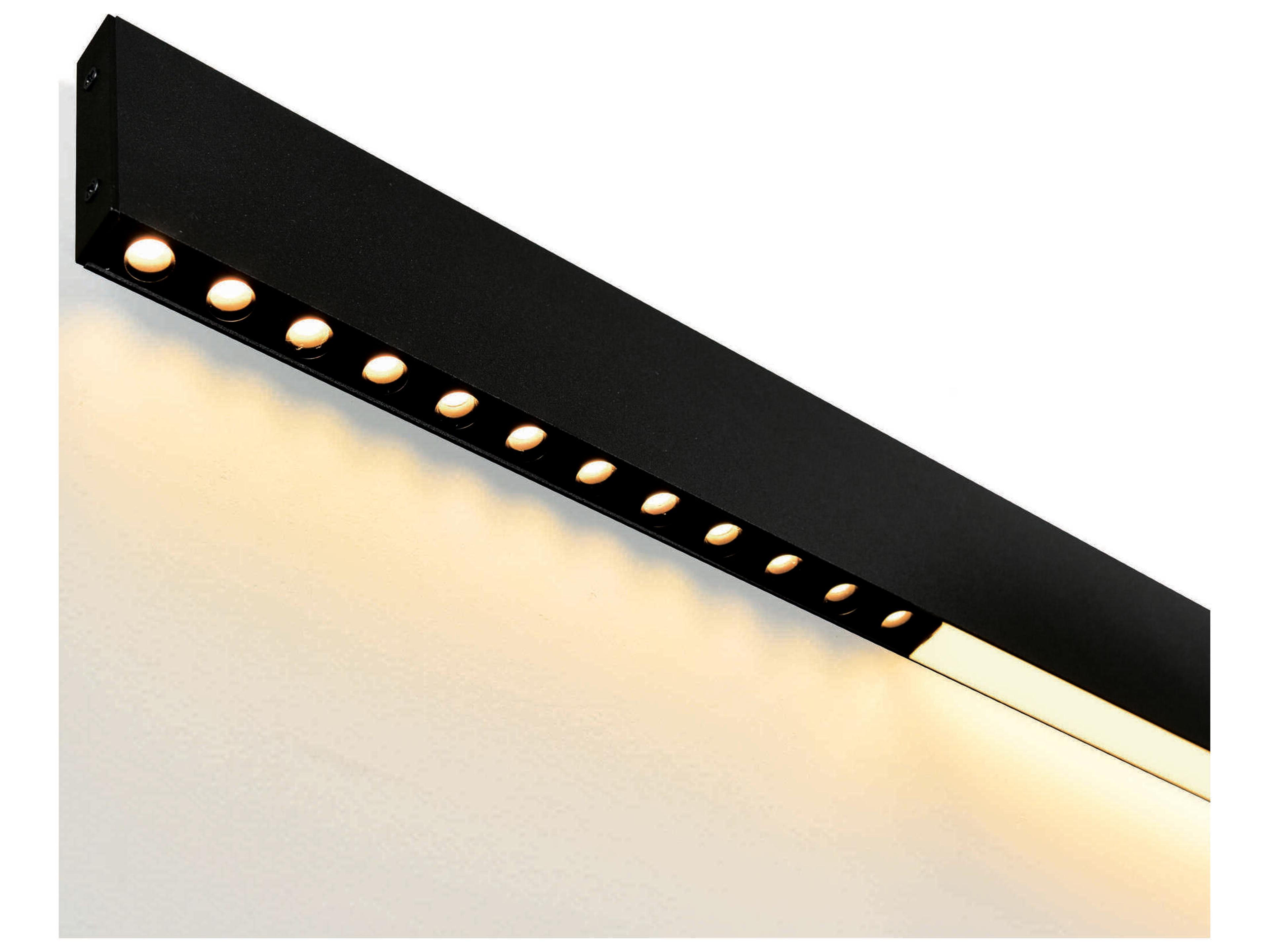 CWI Lighting Bellagio Black Linear Island Pendant