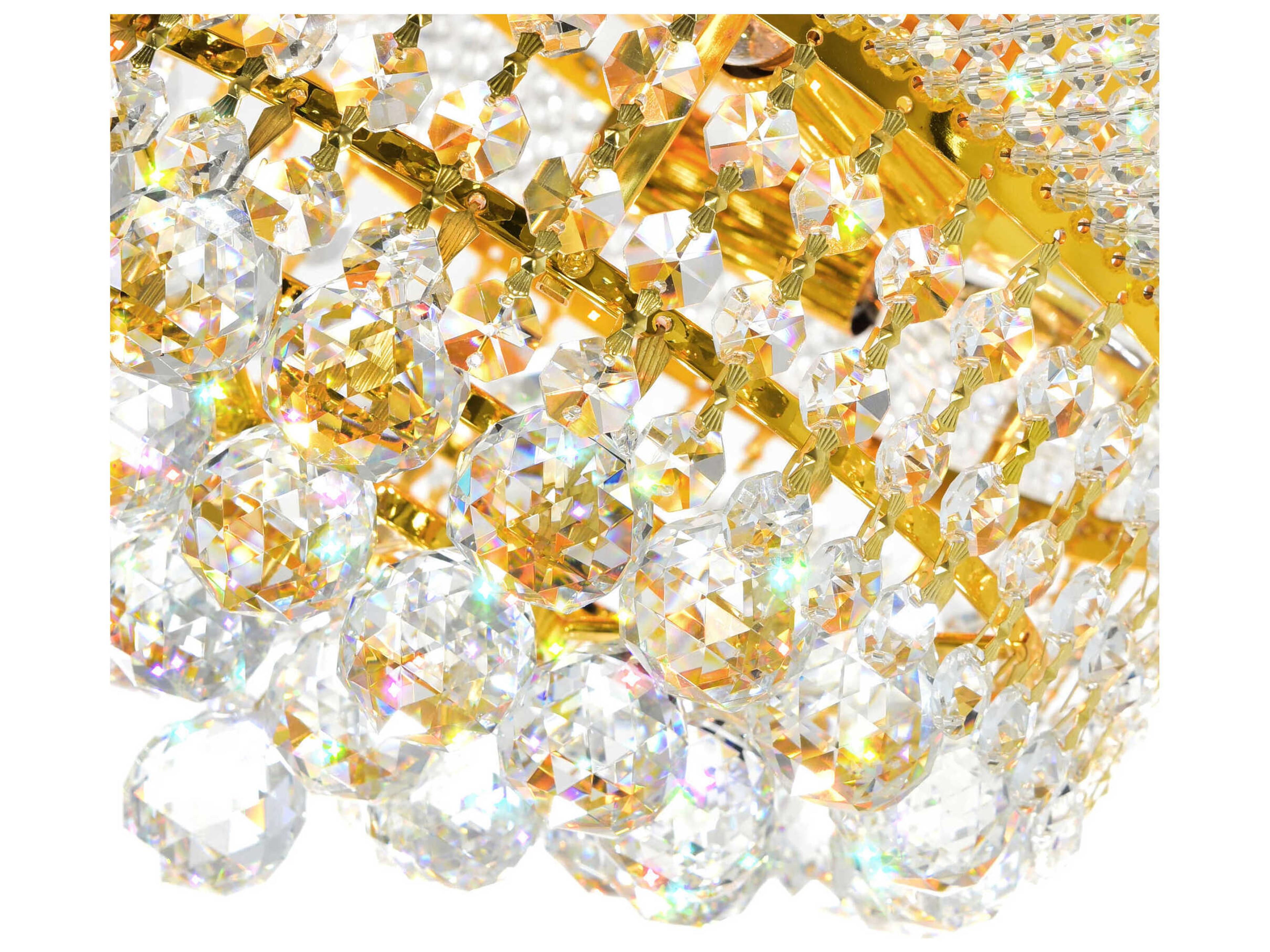 CWI Lighting Empire 3-Light Gold Traditional Flush Mount