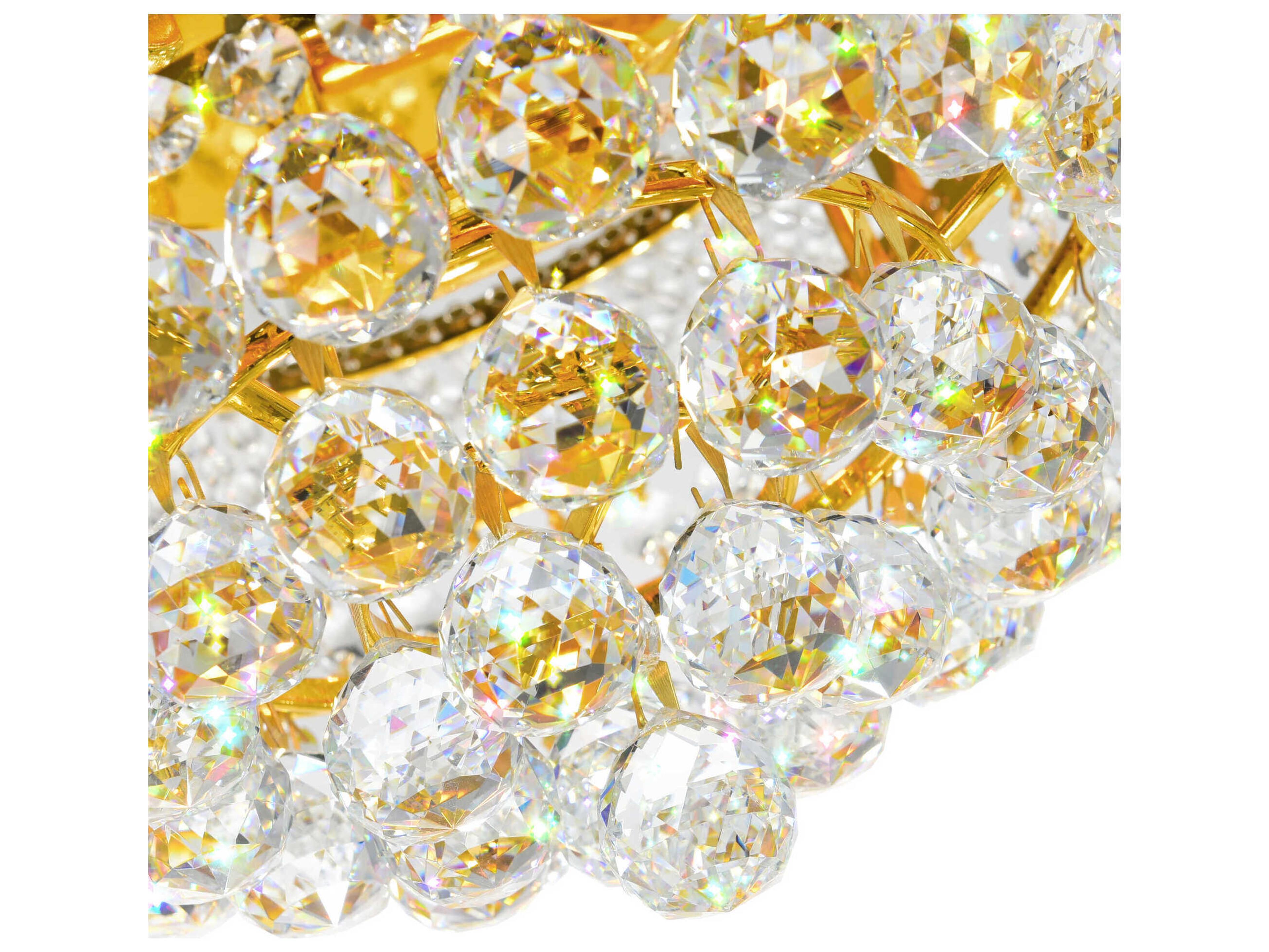 CWI Lighting Empire 3-Light Gold Traditional Flush Mount