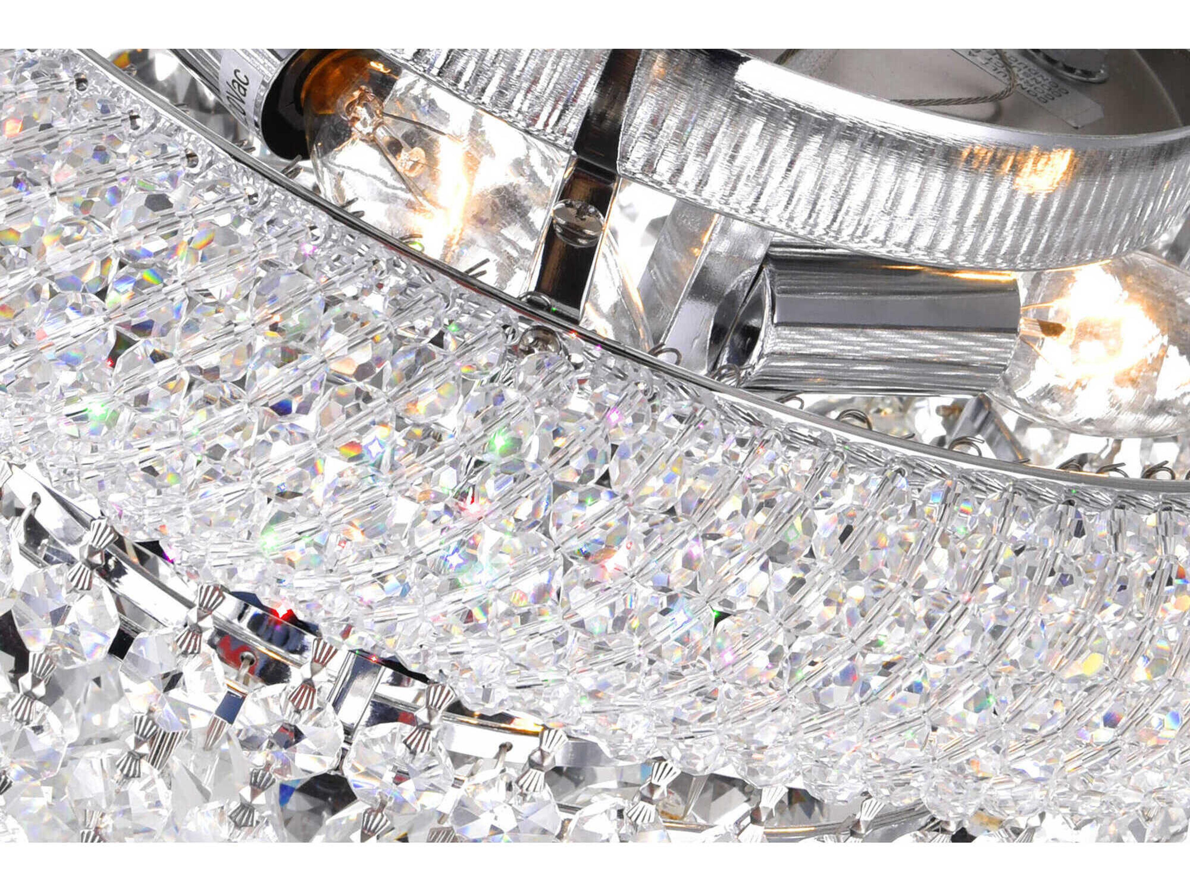 CWI Lighting Empire 4-Light Chrome Traditional Flush Mount