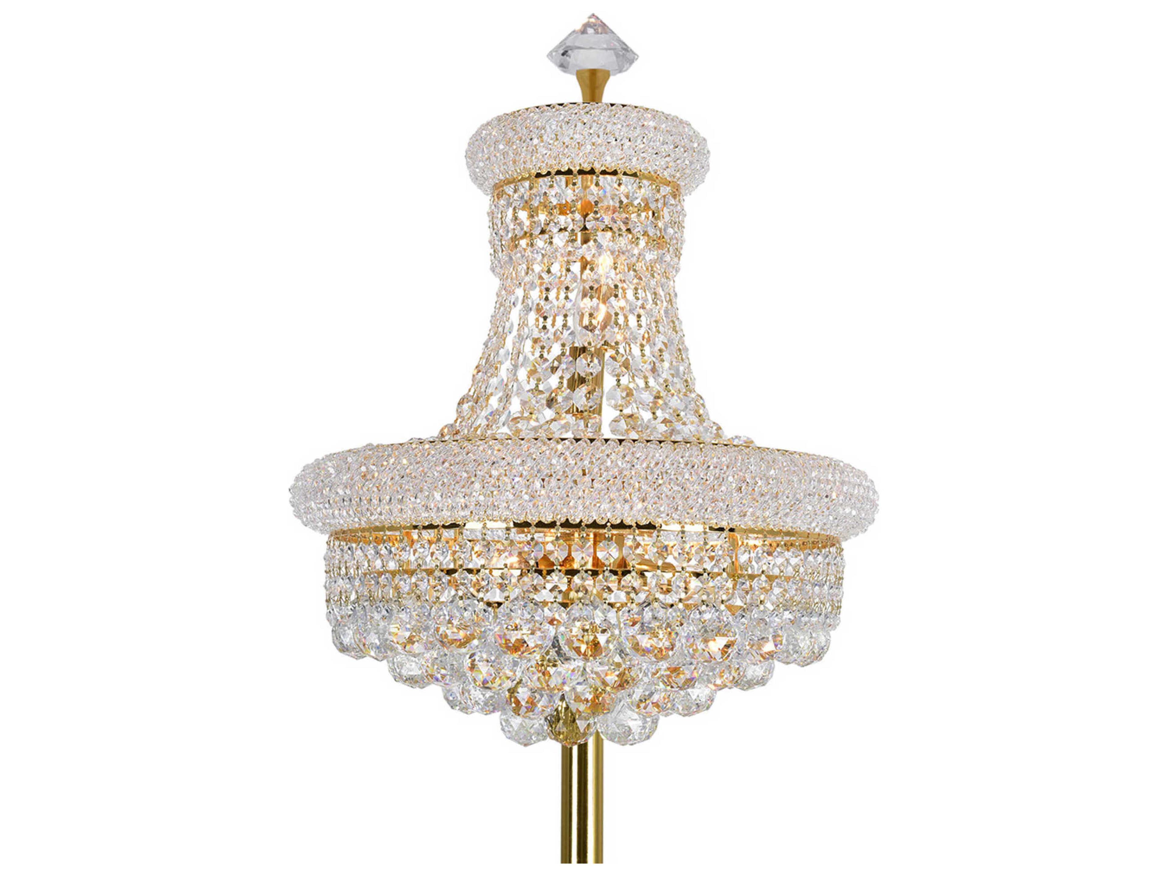 CWI Lighting Empire Gold Traditional Floor Lamp