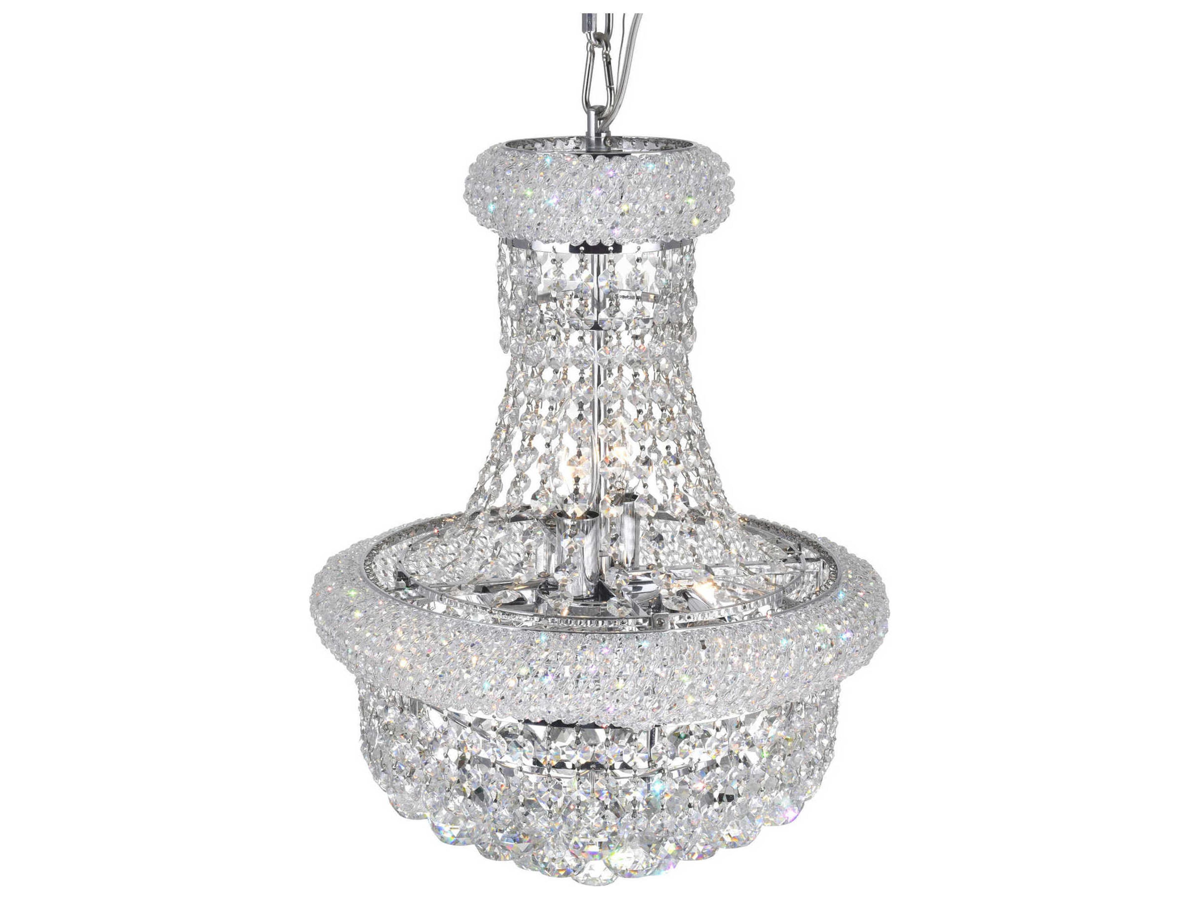 CWI Lighting Empire 6-Light Chrome Traditional Chandelier