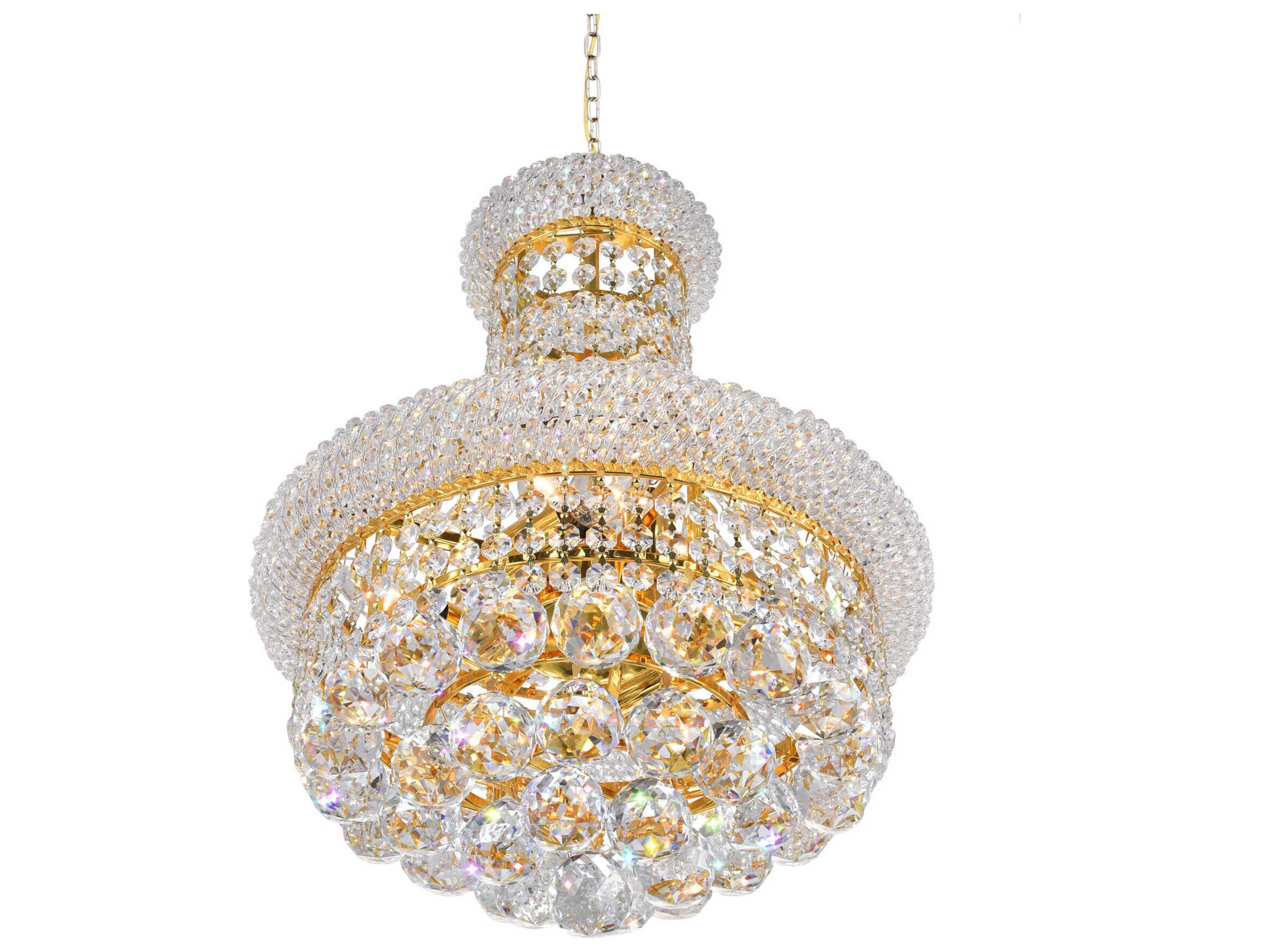 CWI Lighting Empire 6-Light Gold Traditional Chandelier