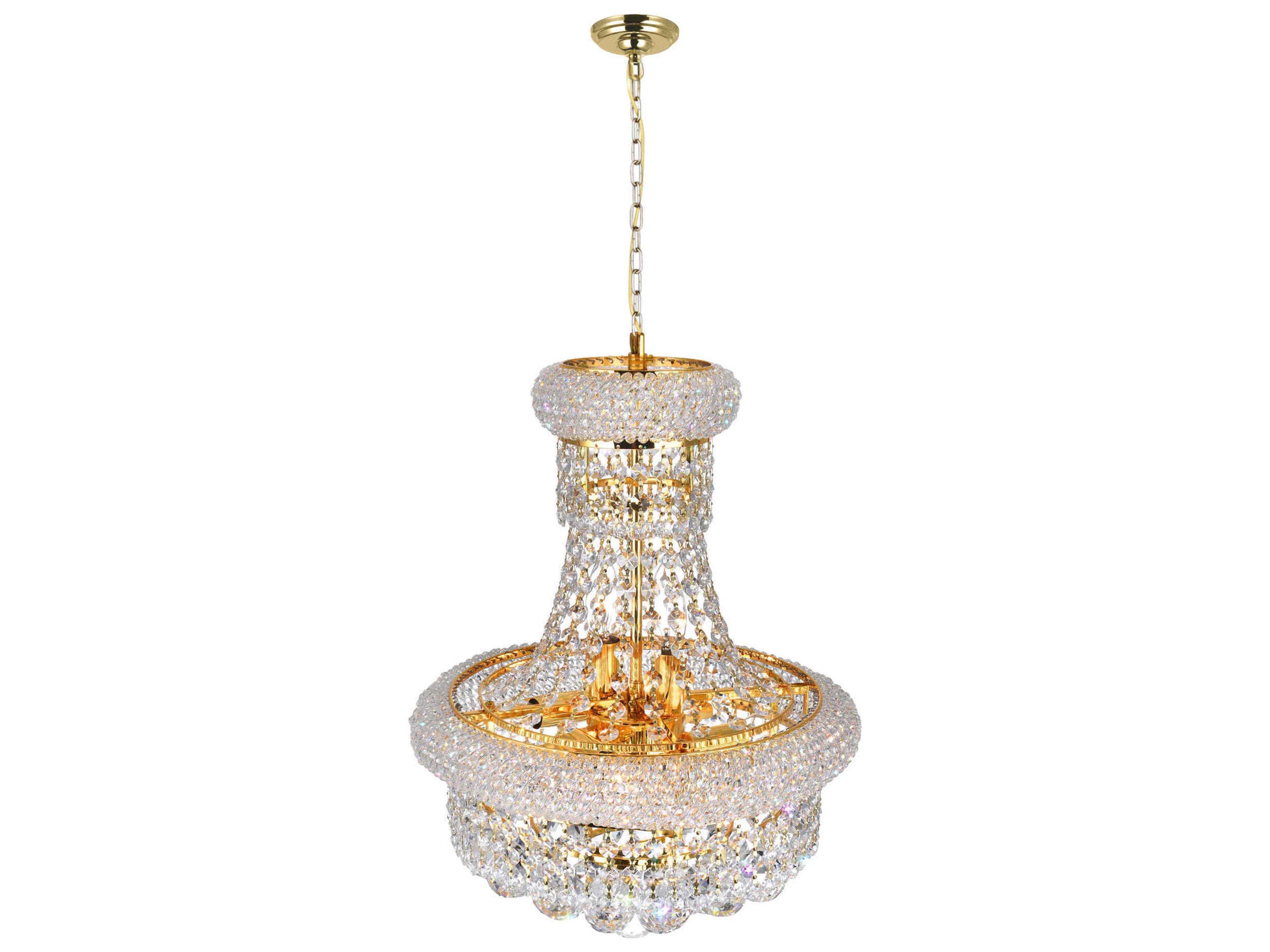 CWI Lighting Empire 6-Light Gold Traditional Chandelier