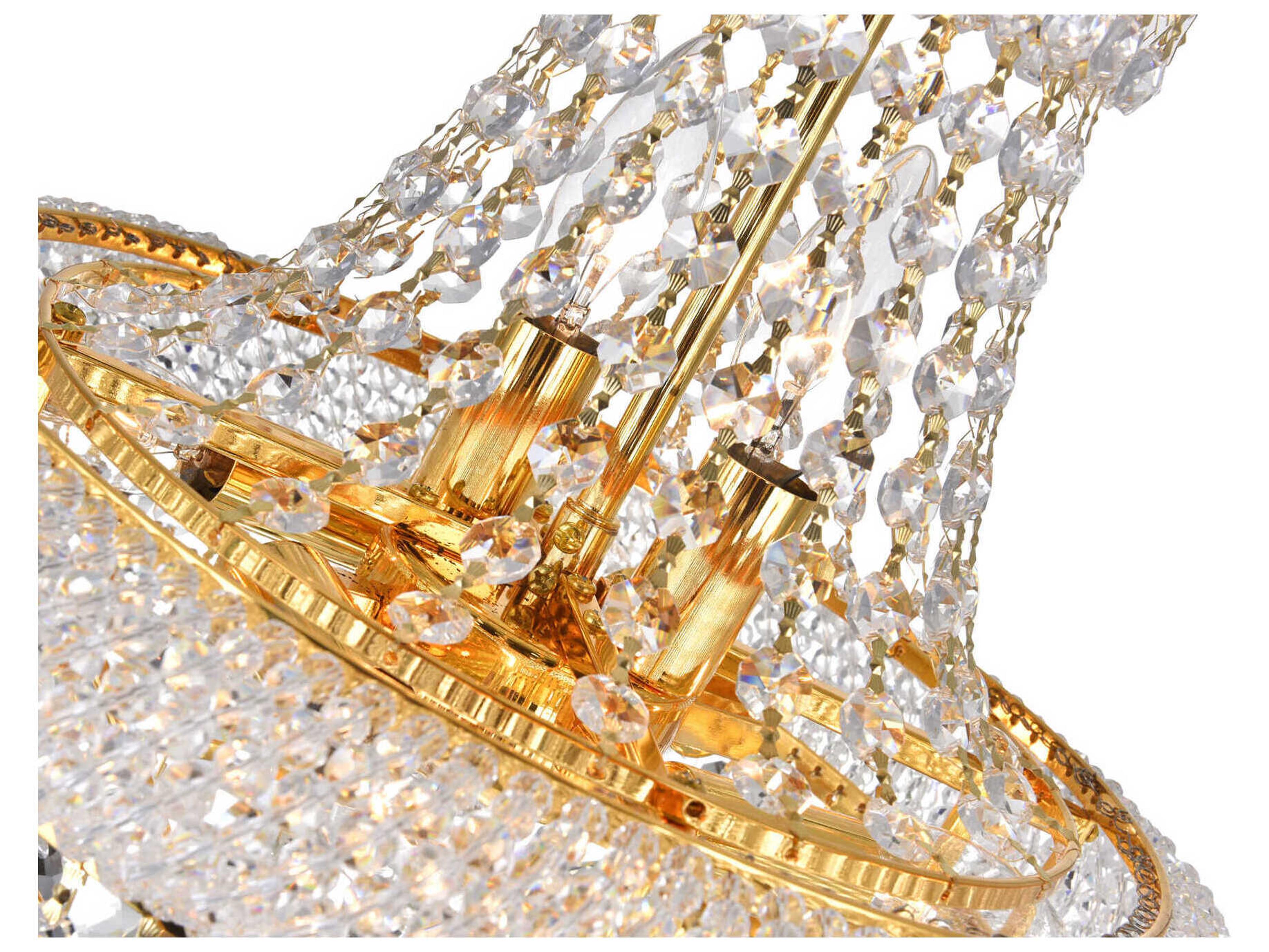 CWI Lighting Empire 6-Light Gold Traditional Chandelier