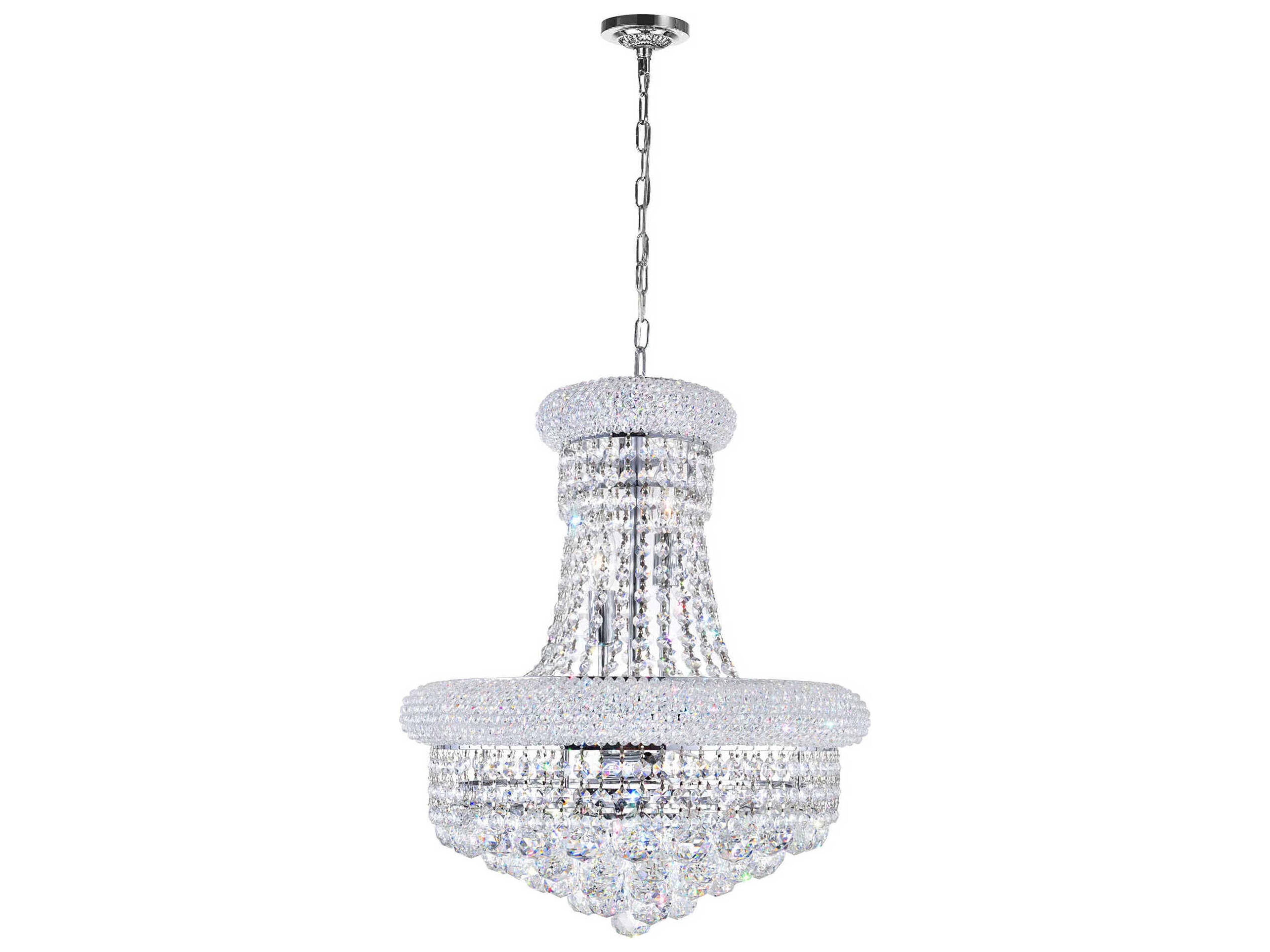 Empire 8-Light Chrome Traditional Chandelier