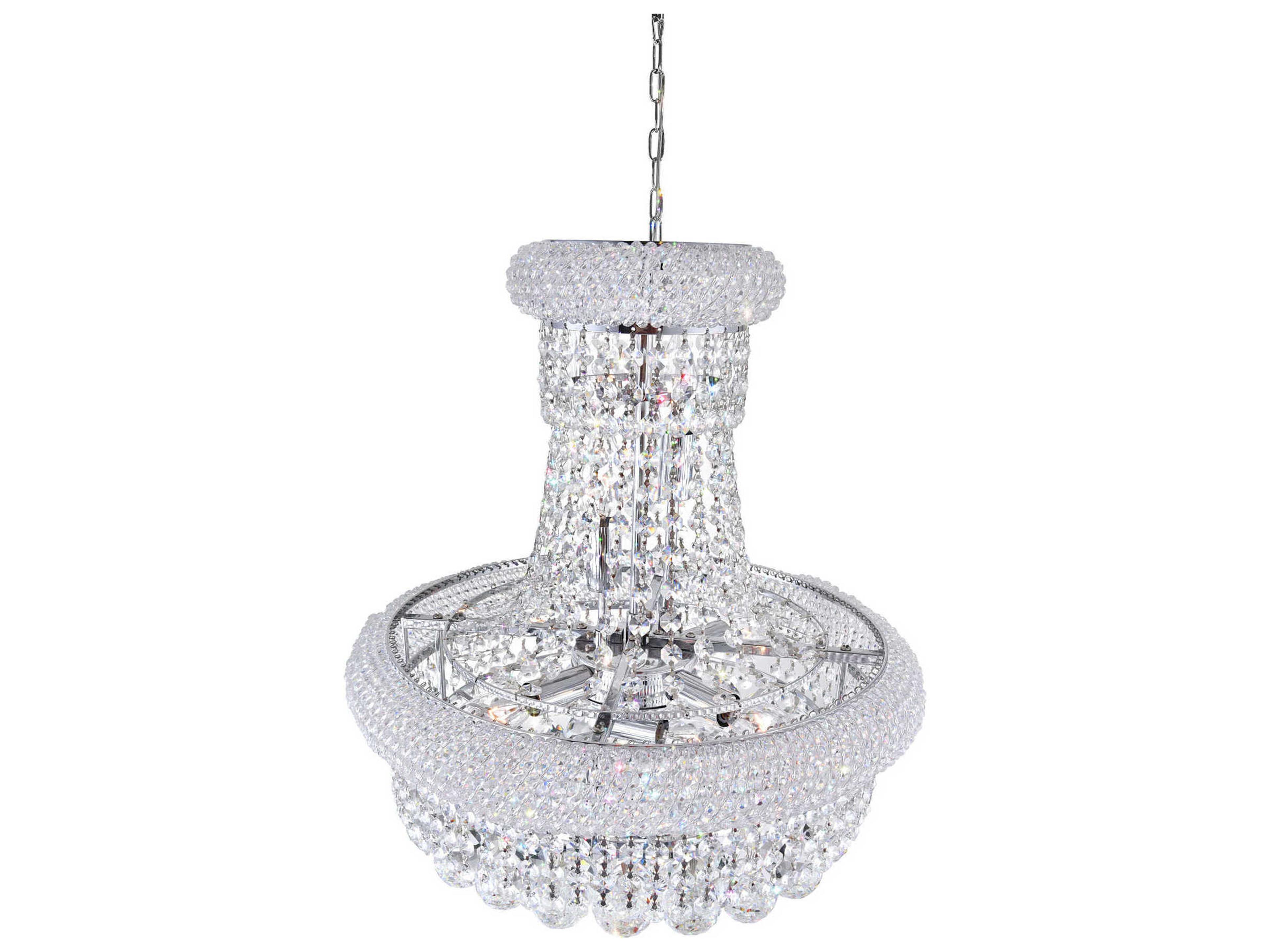CWI Lighting Empire 8-Light Chrome Traditional Chandelier