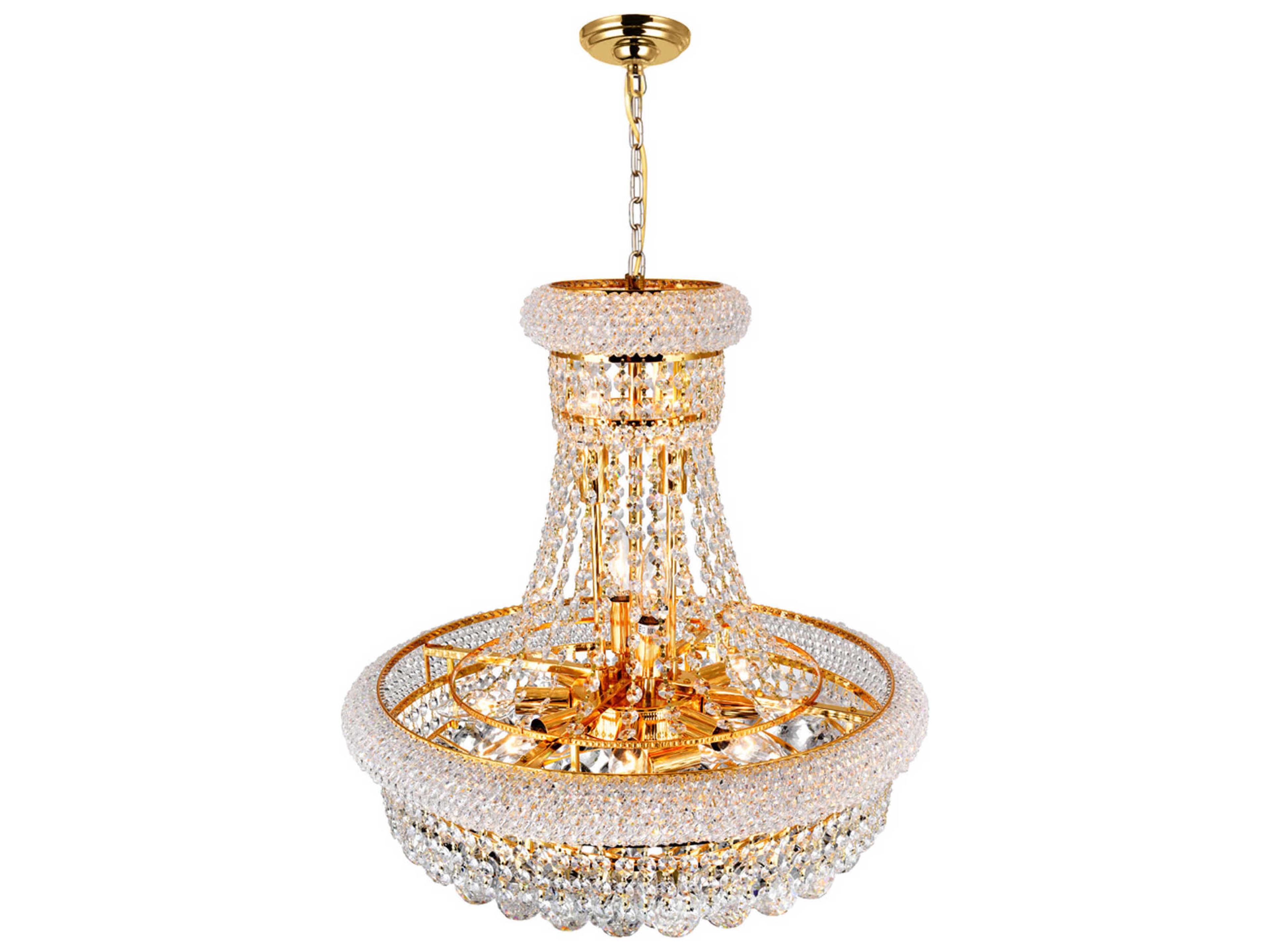 CWI Lighting Empire 14-Light Gold Traditional Chandelier