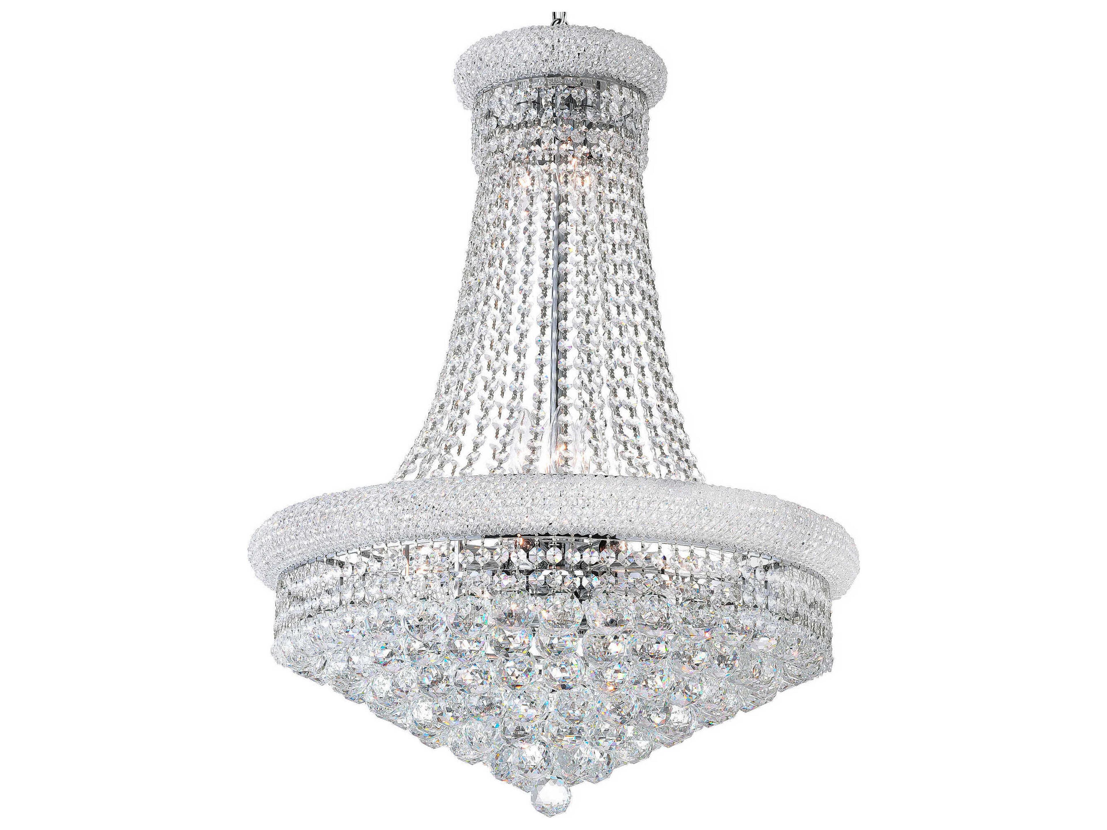 CWI Lighting Empire 17-Light Chrome Traditional Chandelier