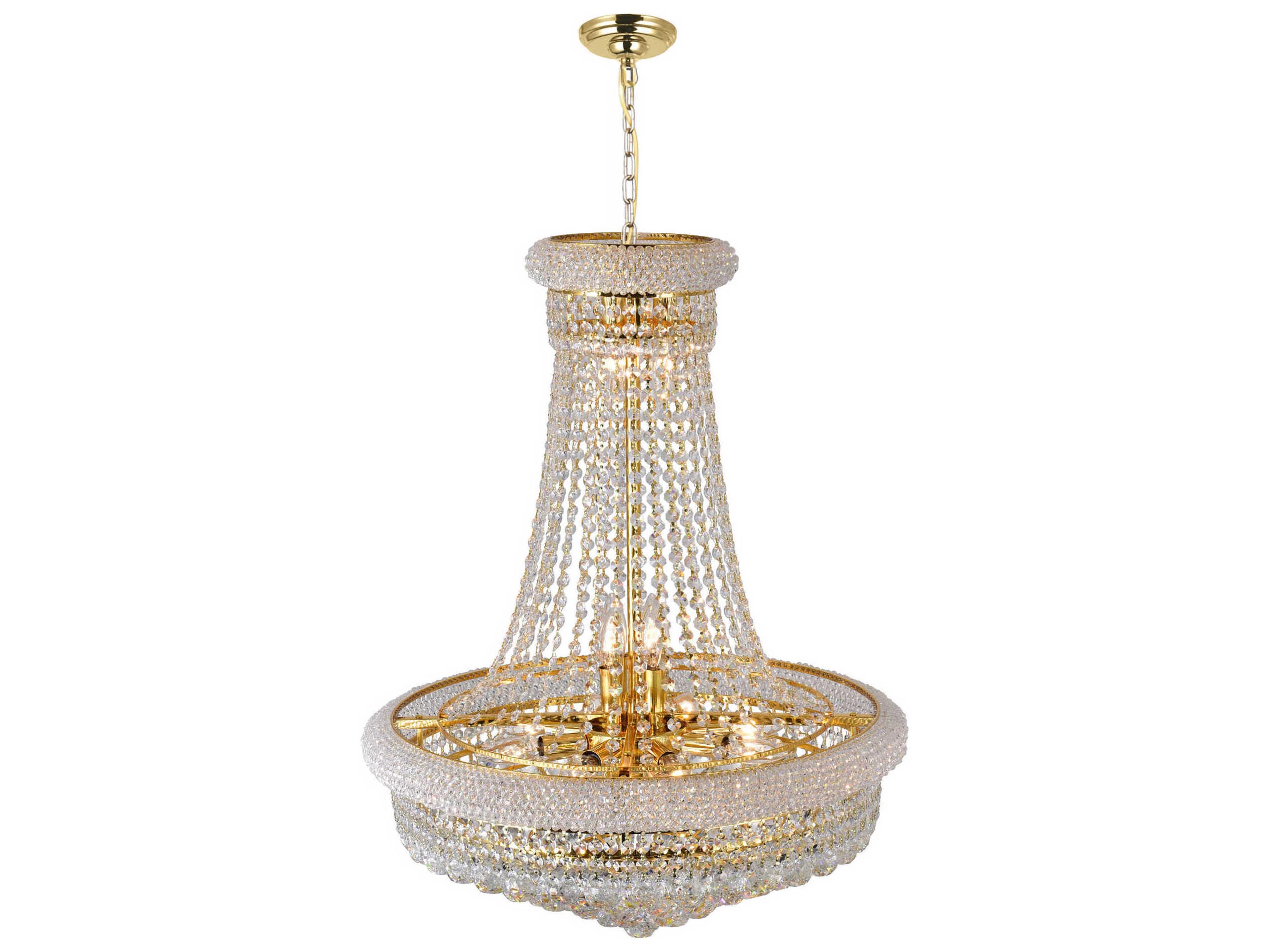 CWI Lighting Empire 17-Light Gold Traditional Chandelier