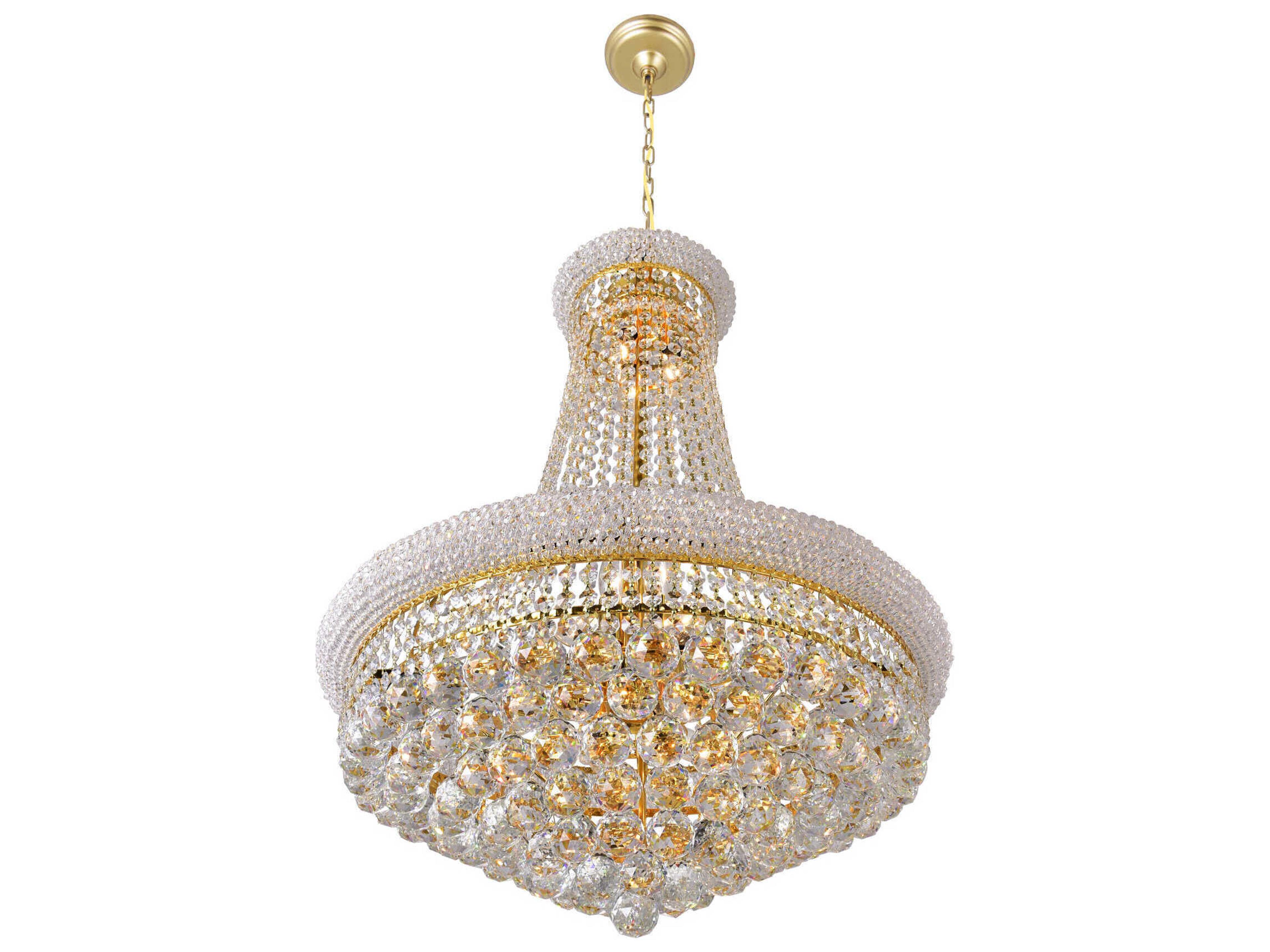 CWI Lighting Empire 17-Light Gold Traditional Chandelier