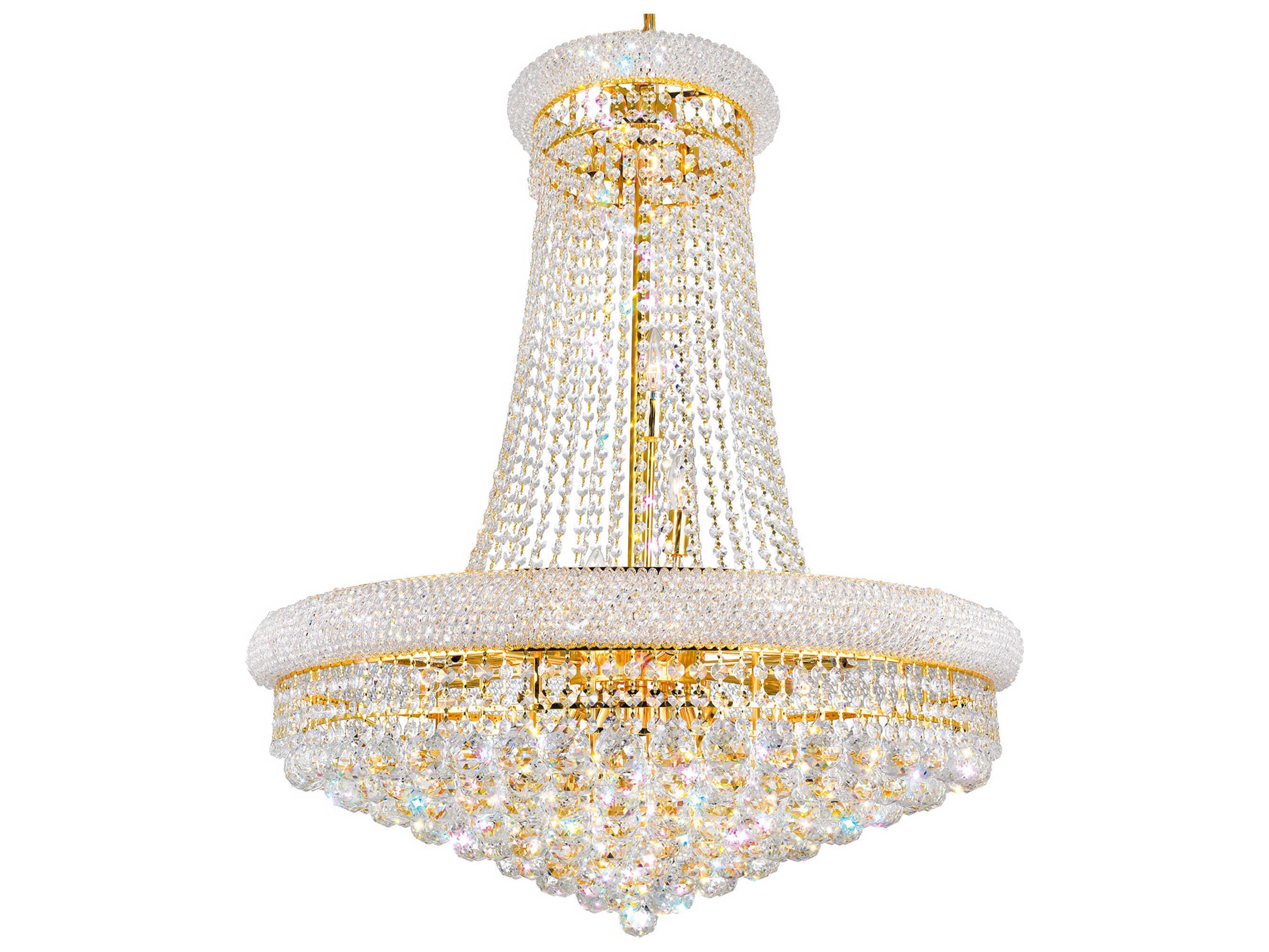 CWI Lighting Empire 18-Light Gold Traditional Chandelier