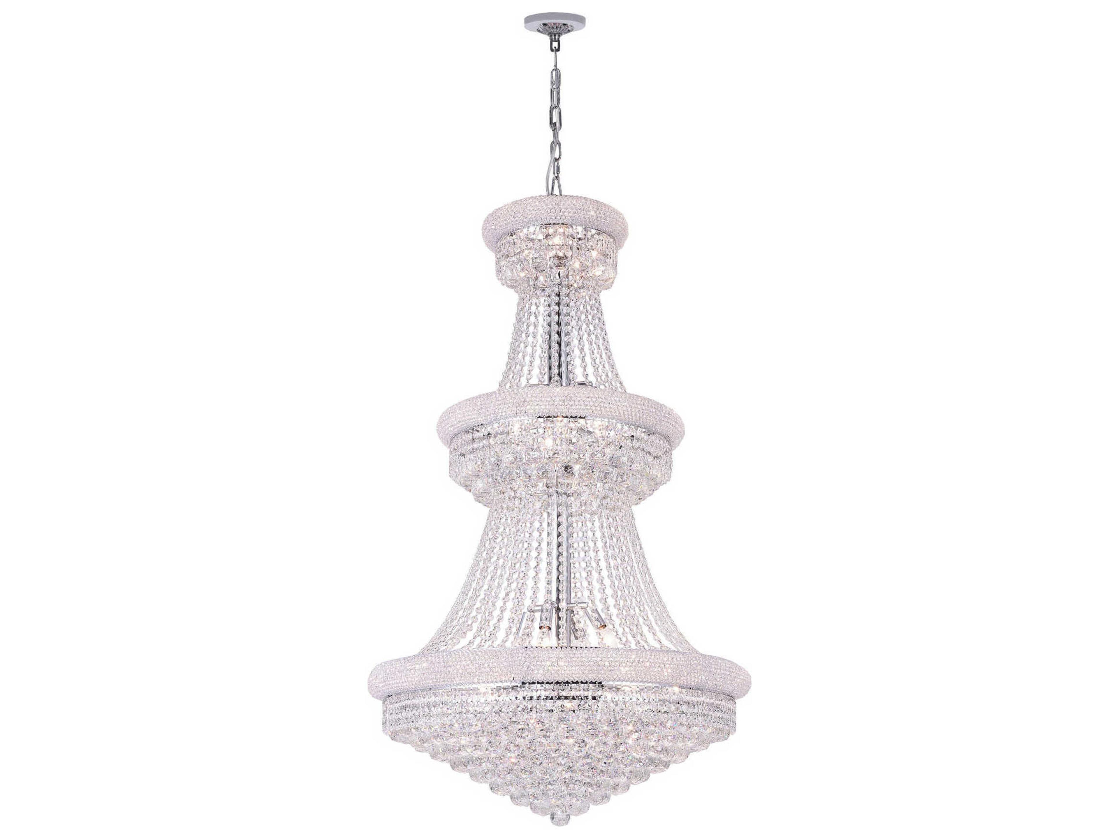 Empire 32-Light Chrome Traditional Chandelier