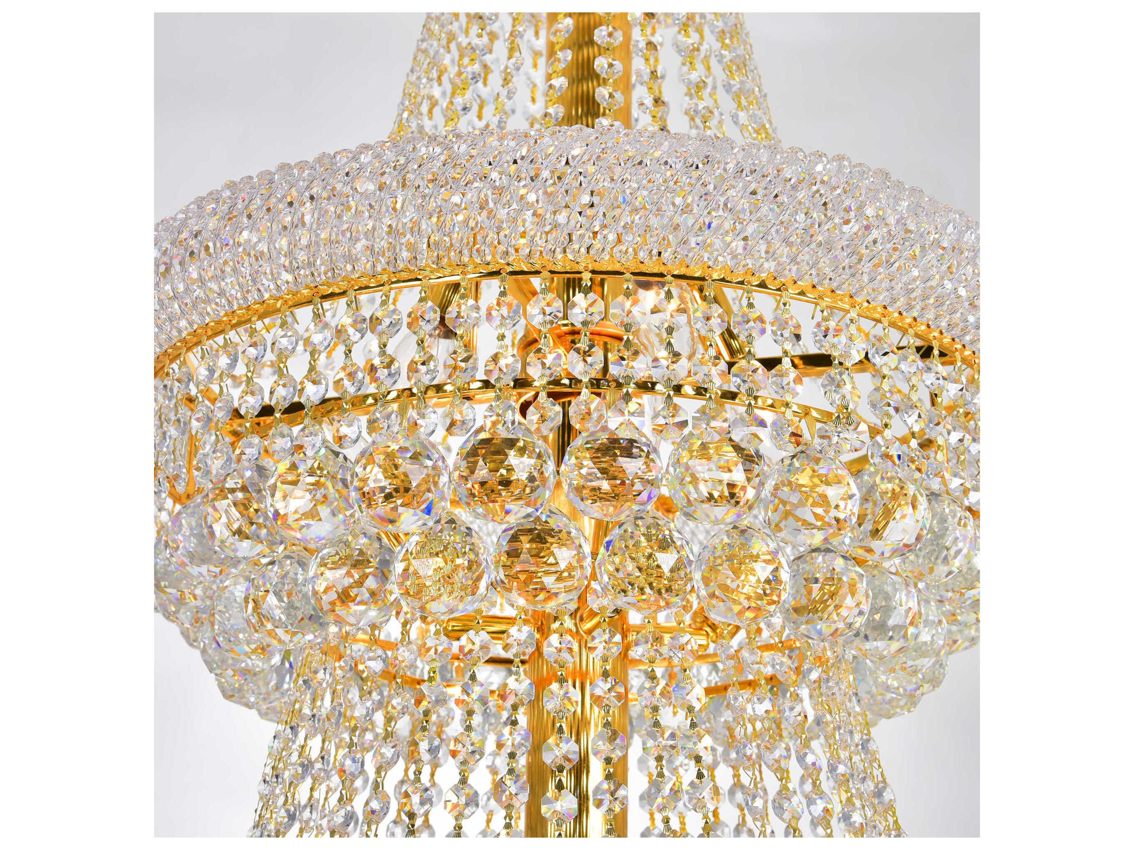 CWI Lighting Empire 32-Light Gold Traditional Chandelier