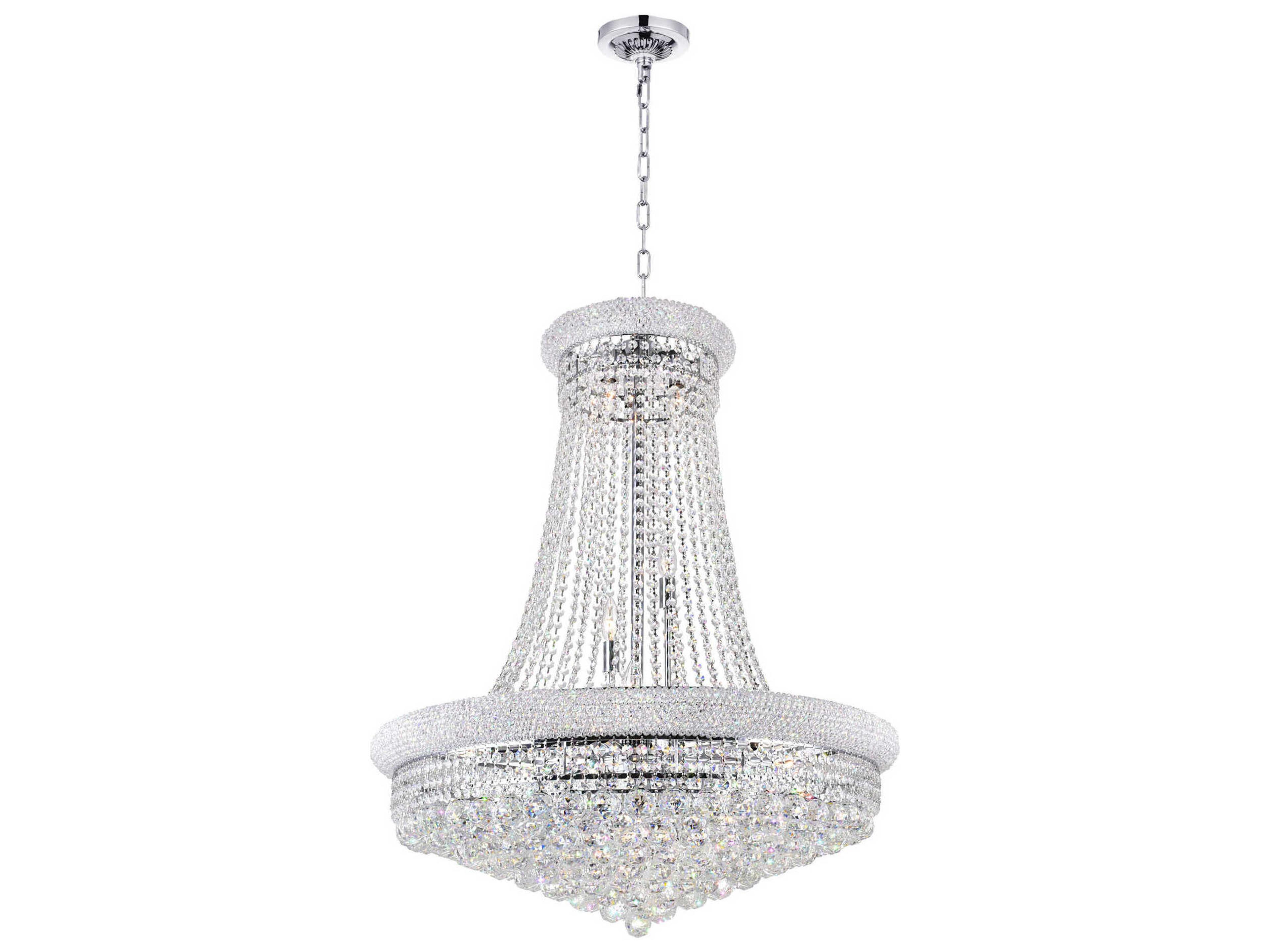 Empire 19-Light Chrome Traditional Chandelier