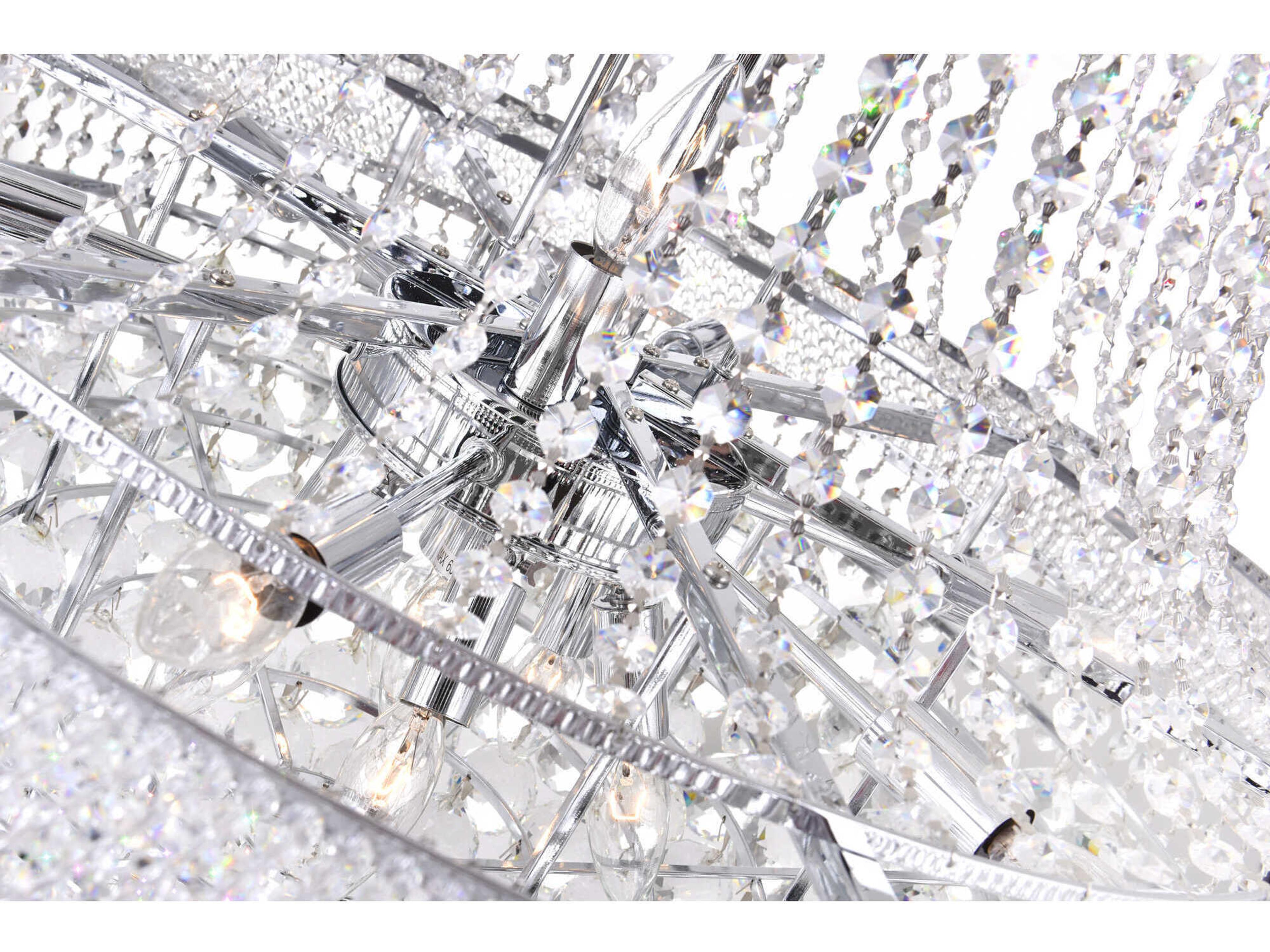 CWI Lighting Empire 19-Light Chrome Traditional Chandelier