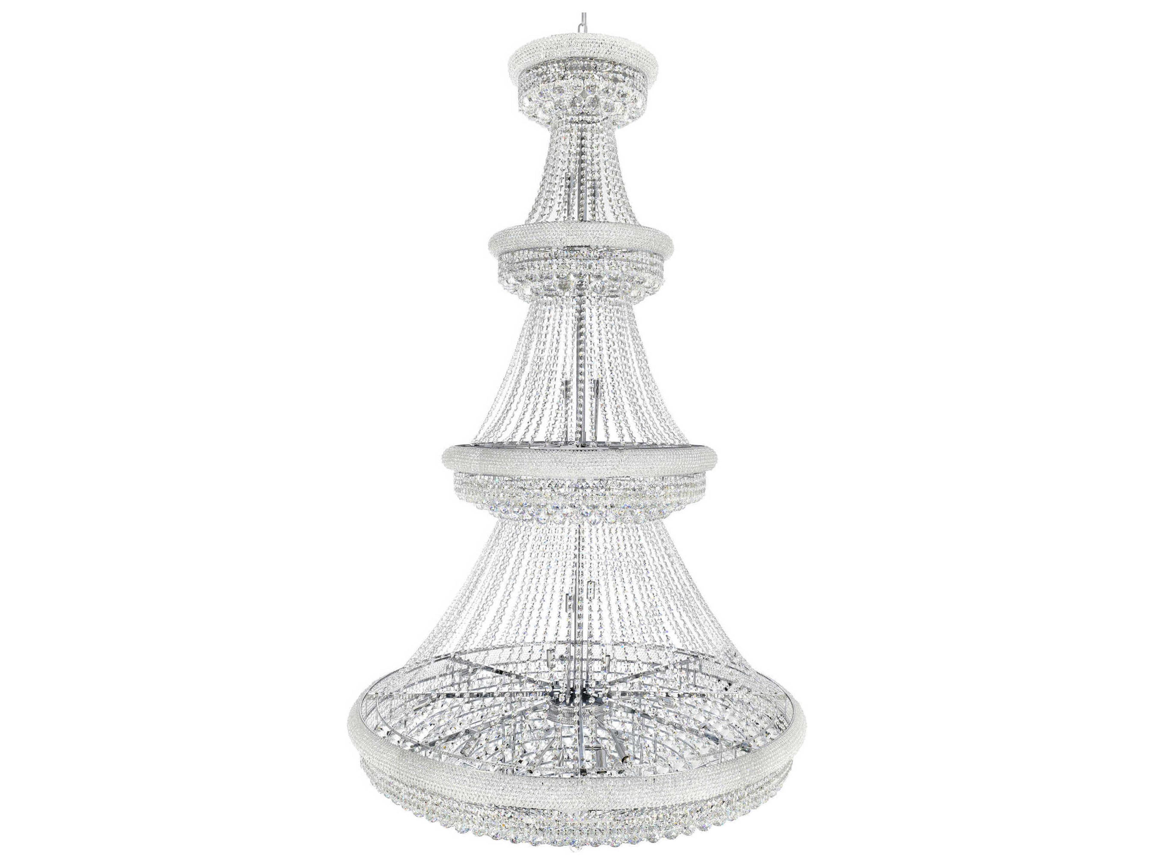 CWI Lighting Empire 42-Light Chrome Traditional Chandelier
