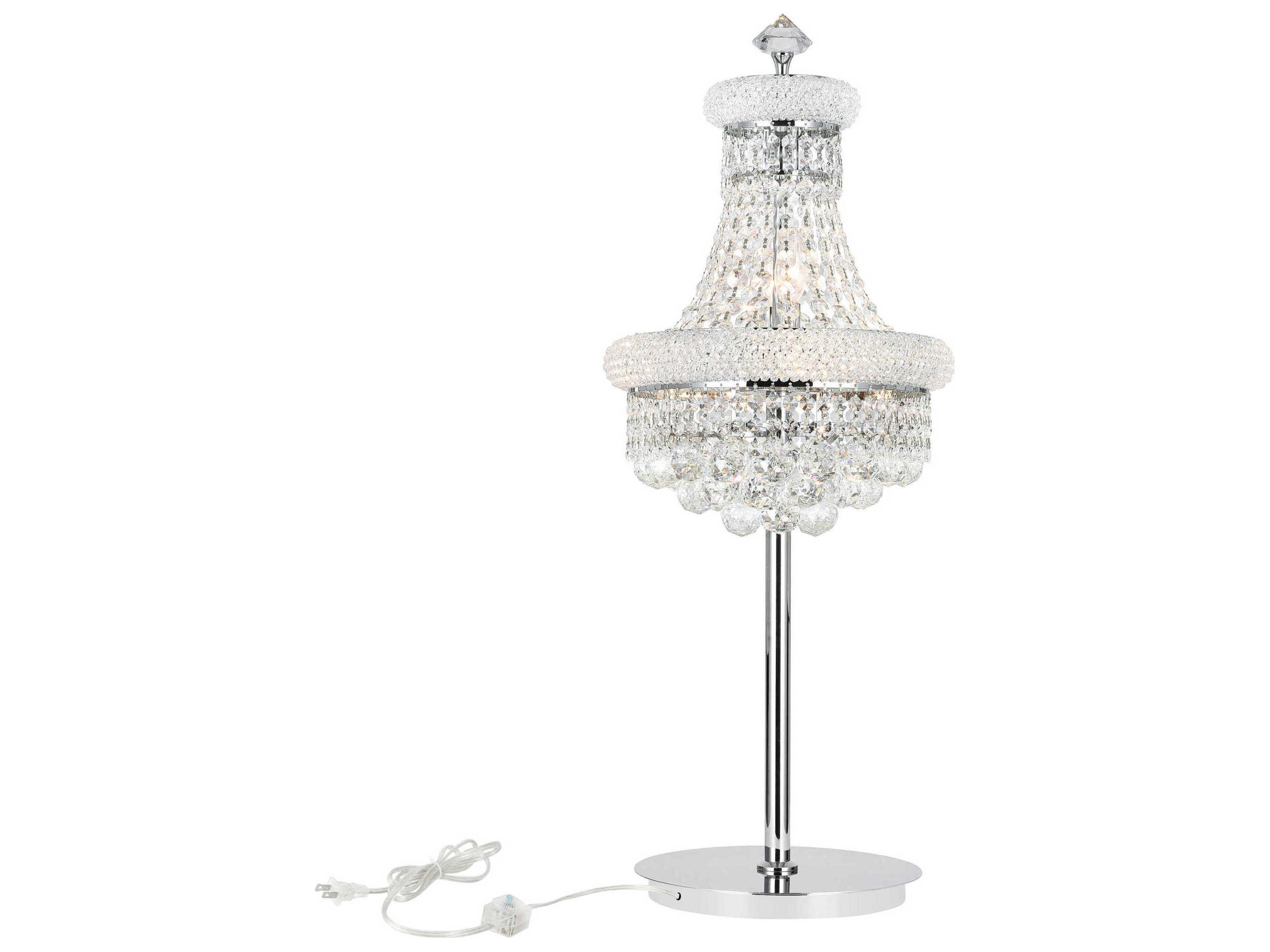 Empire Chrome Traditional Buffet Lamp