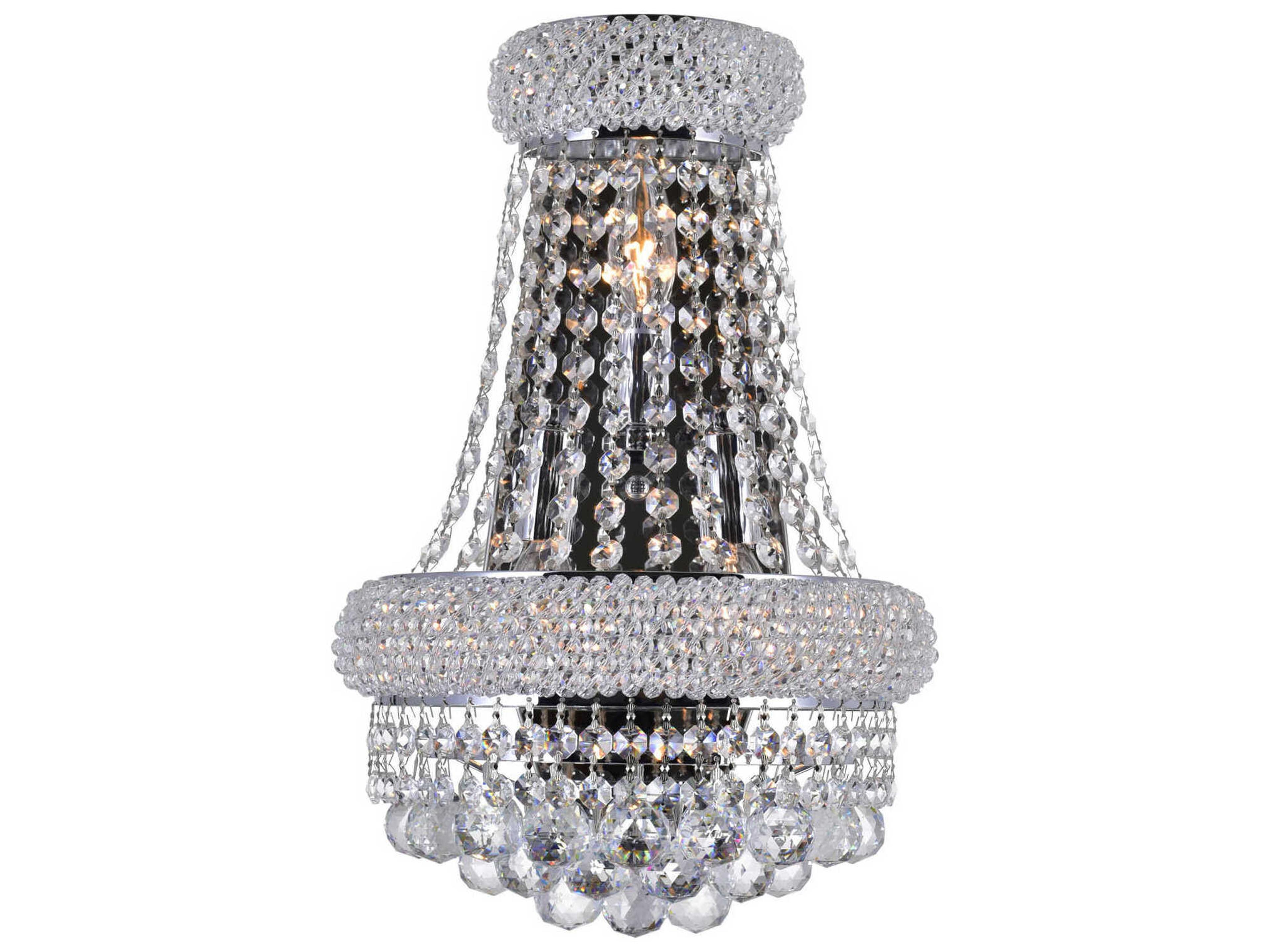 Empire 3-Light Chrome Traditional Vanity Light