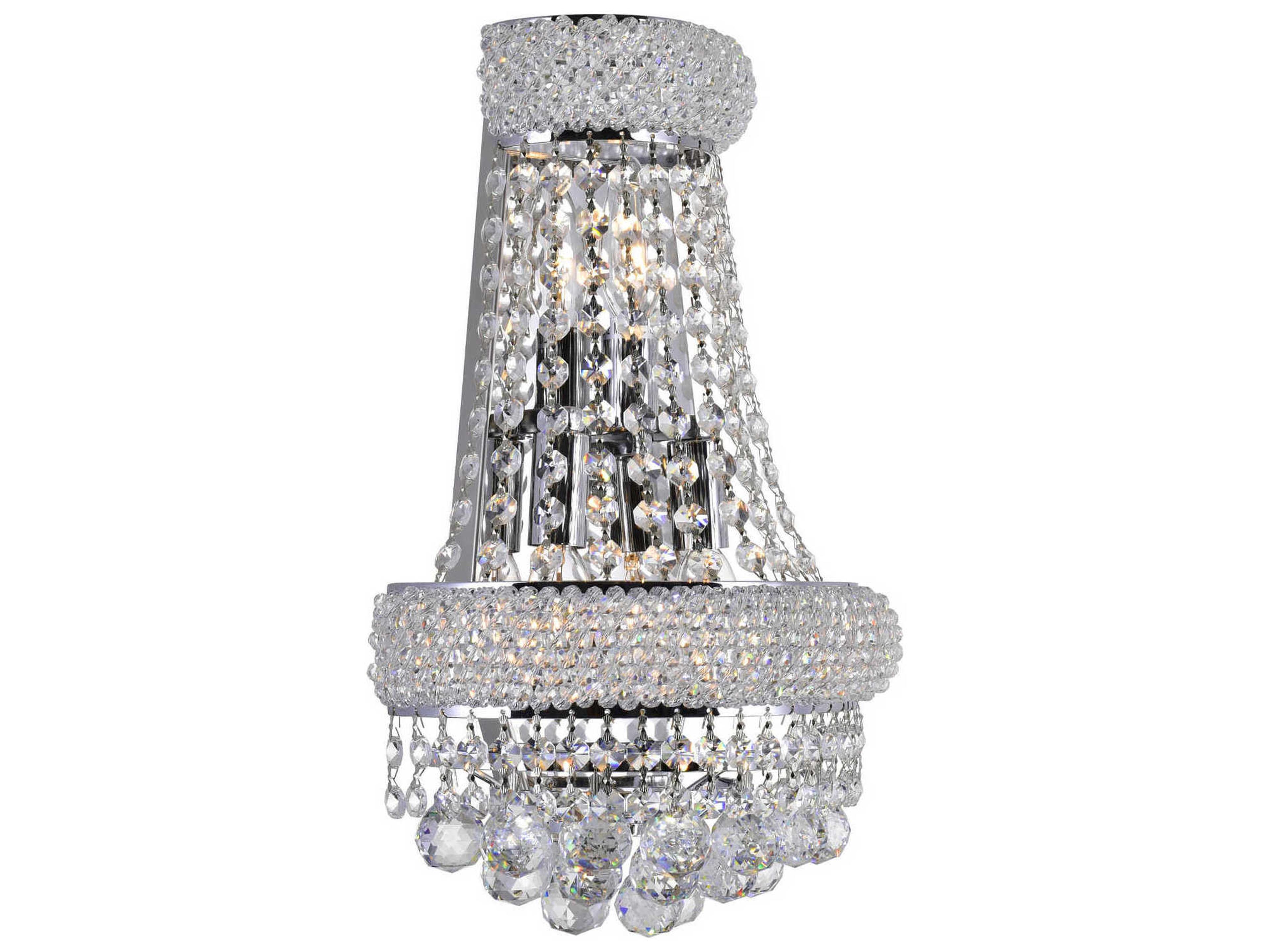 CWI Lighting Empire 3-Light Chrome Traditional Vanity Light