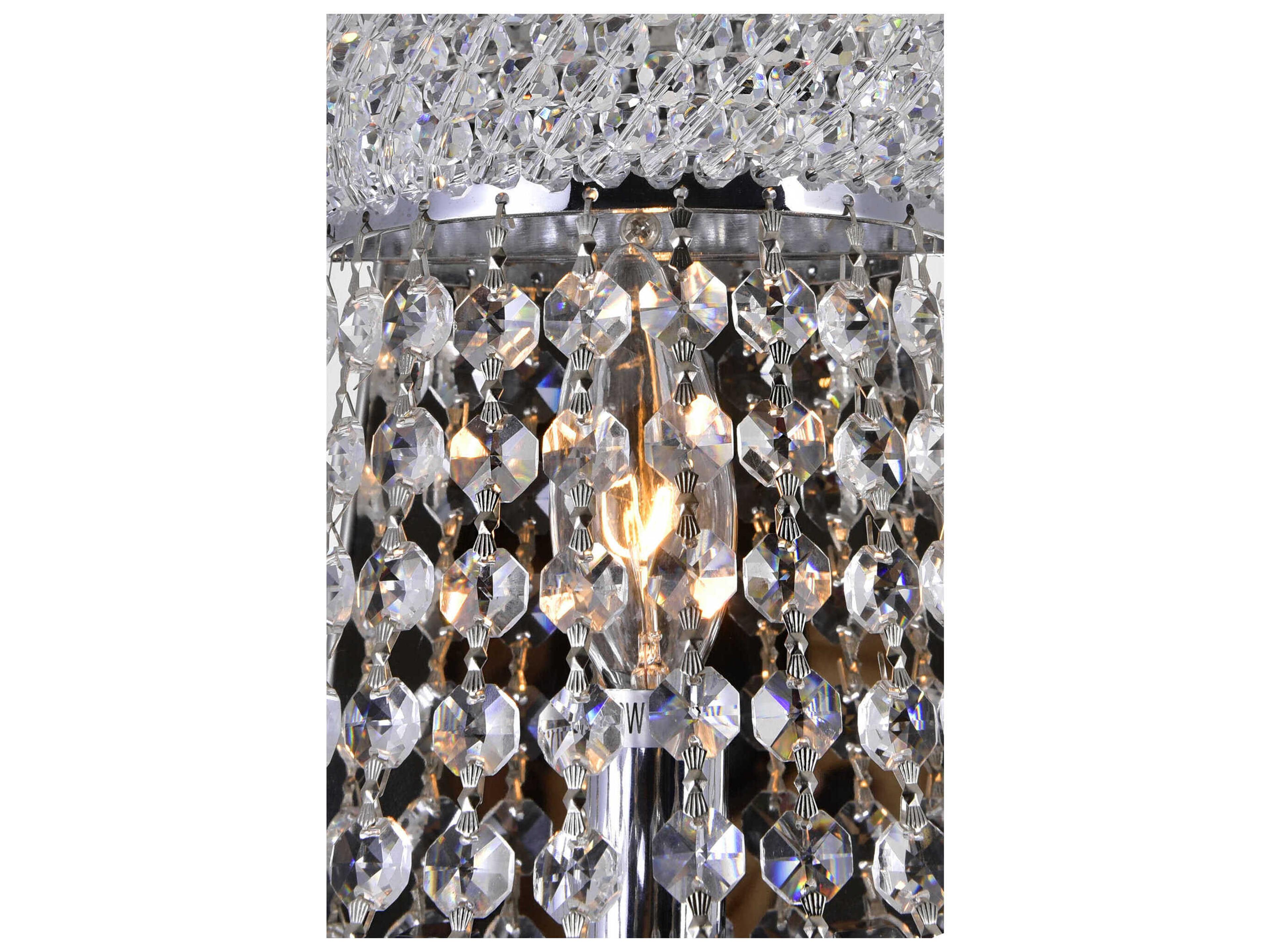 CWI Lighting Empire 3-Light Chrome Traditional Vanity Light