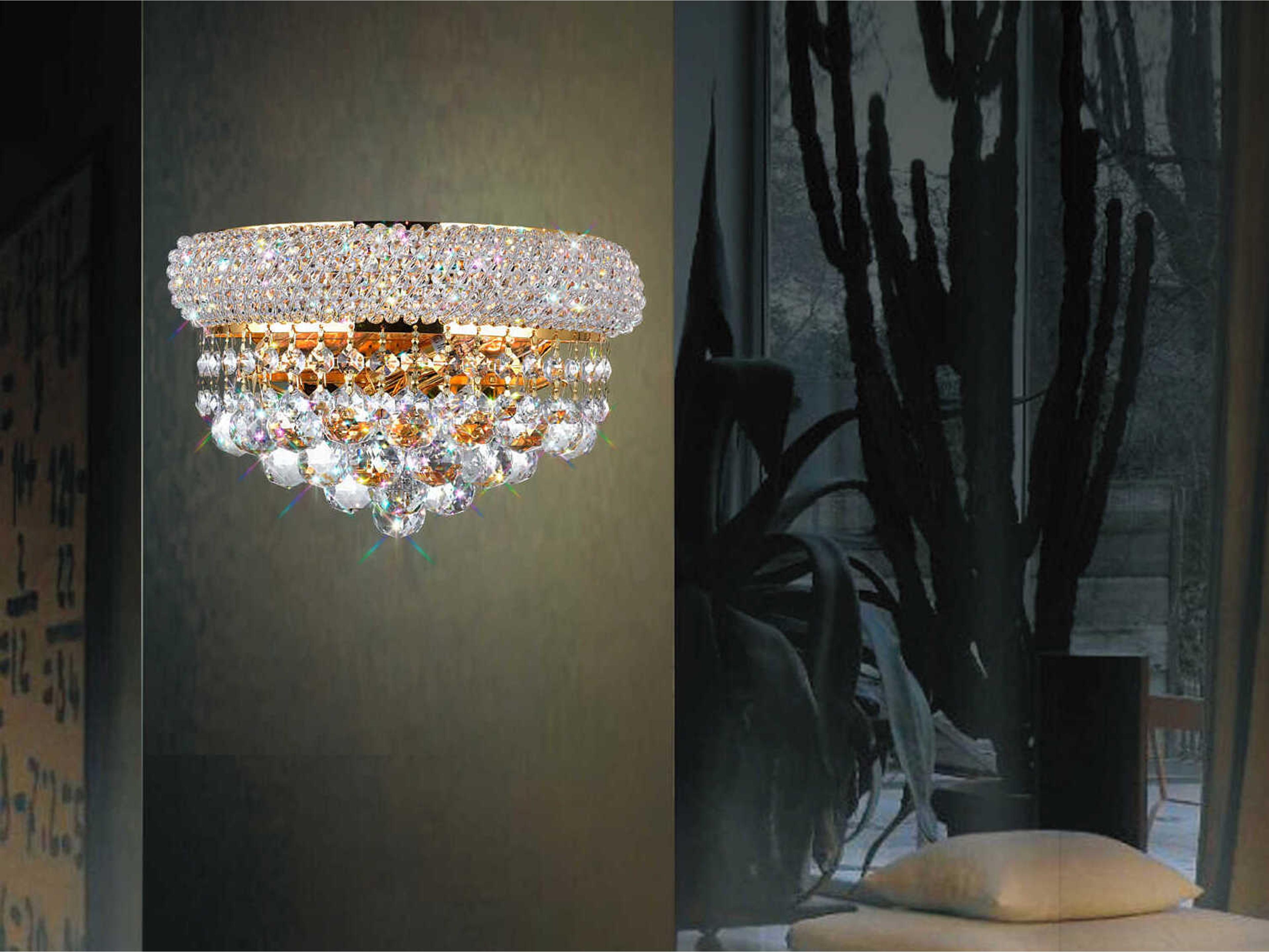 CWI Lighting Empire 2-Light Gold Traditional Vanity Light