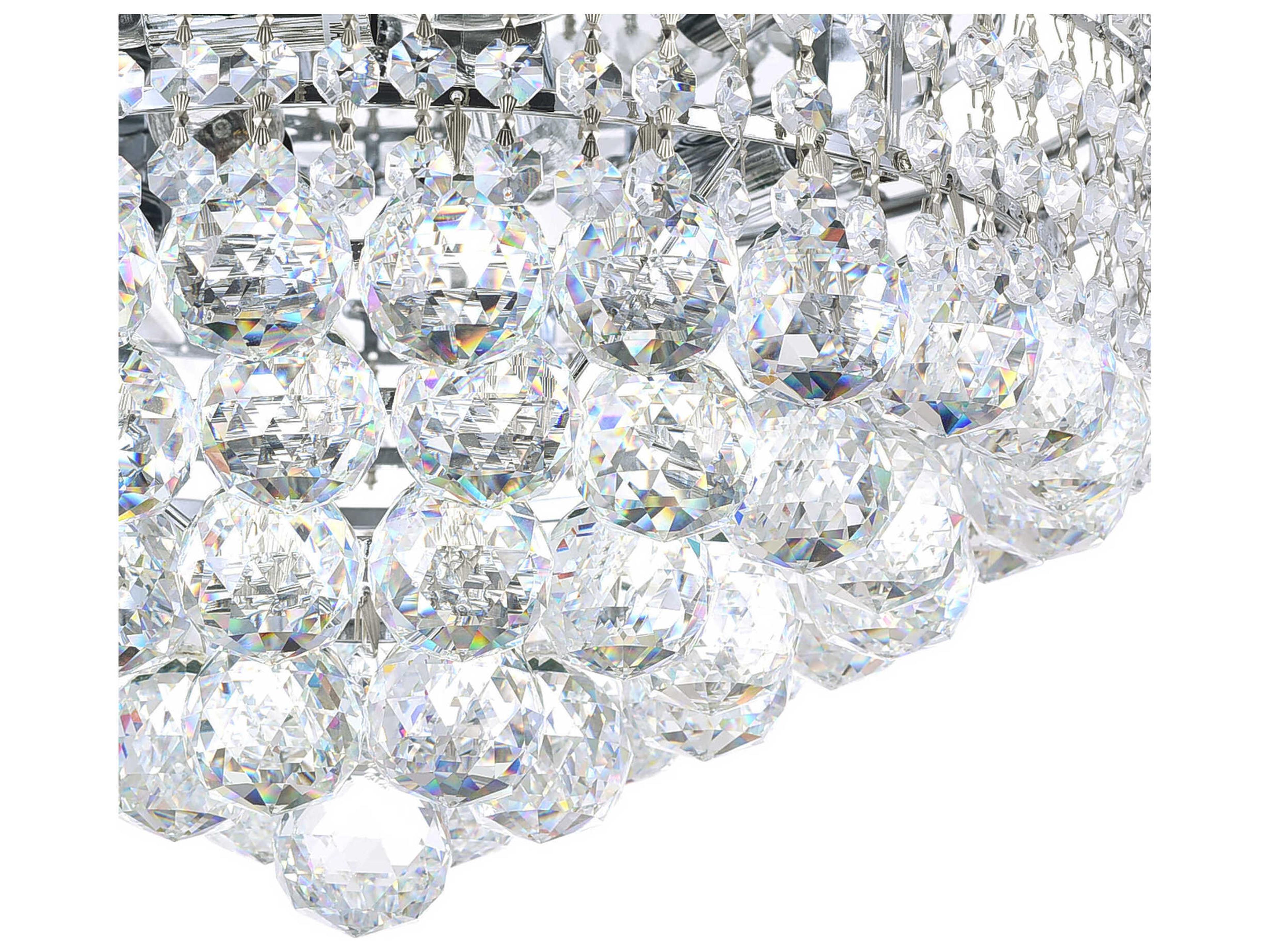 CWI Lighting Luminous 5-Light Chrome Traditional Flush Mount