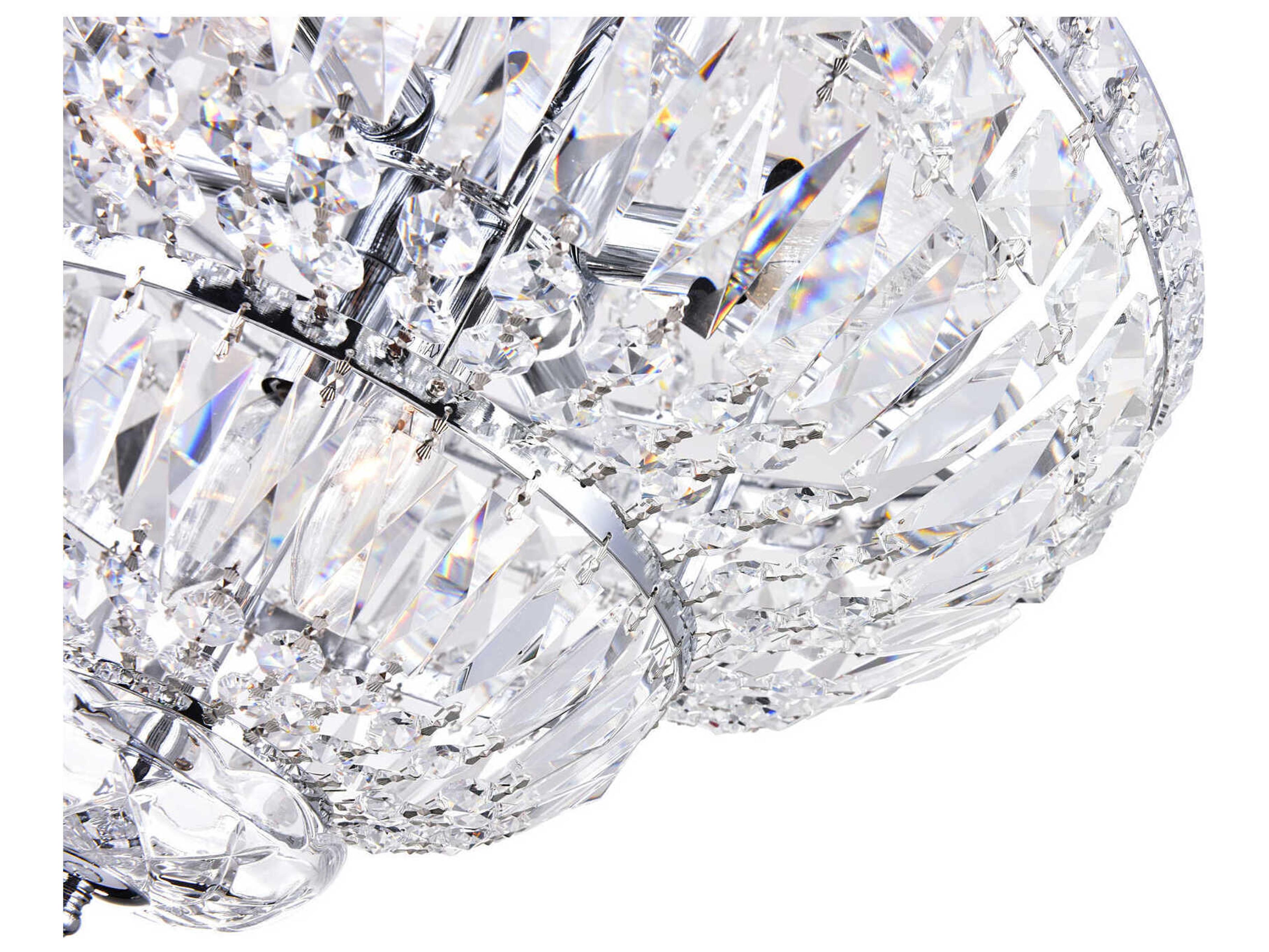 CWI Lighting Stefania 8-Light Chrome Traditional Empire Chandelier