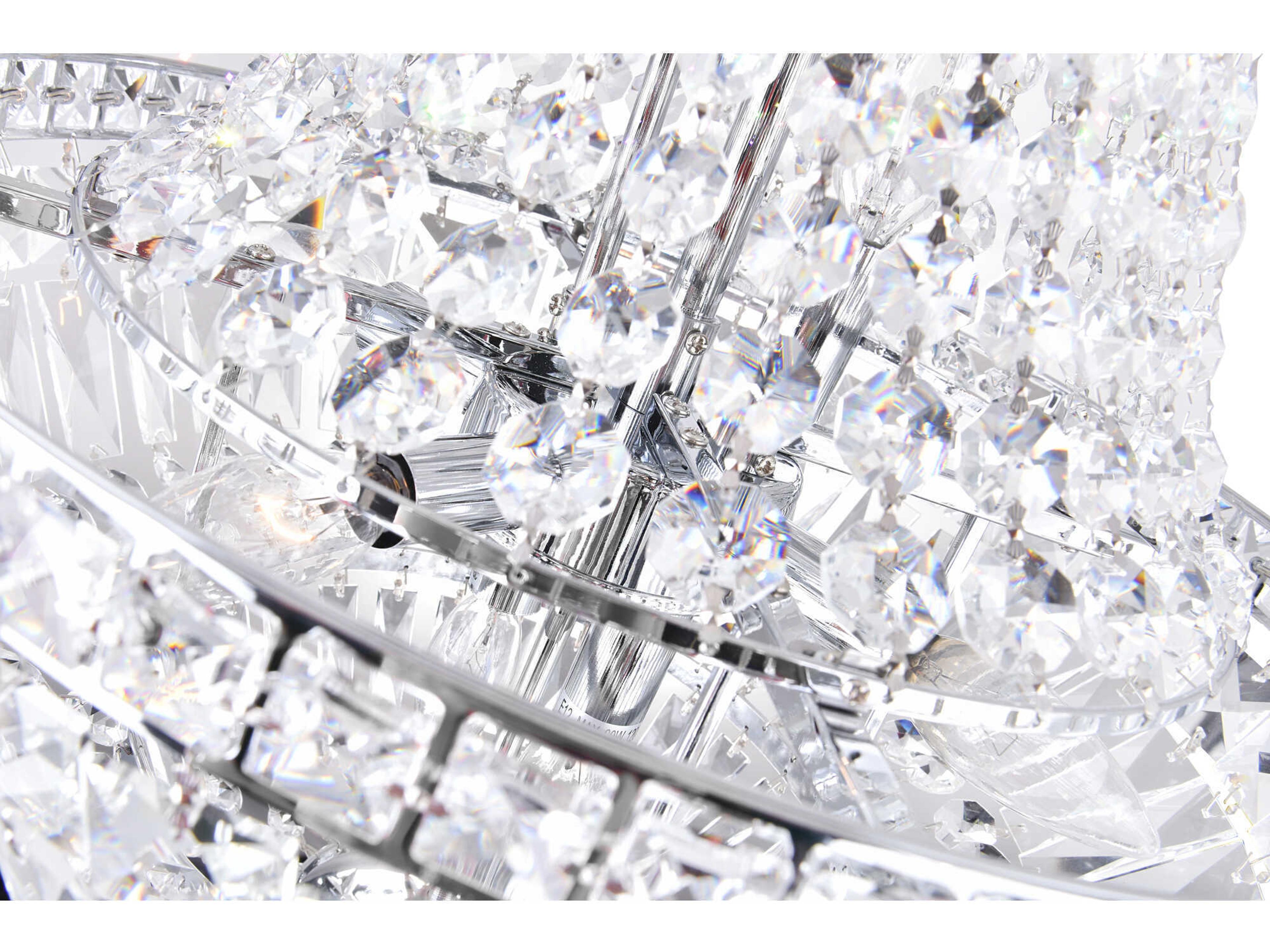 CWI Lighting Stefania 8-Light Chrome Traditional Empire Chandelier